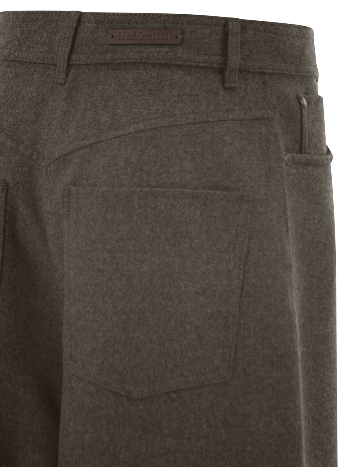 Max Mara Women Mxsgennaio - Pure Virgin Wool Wide-Leg Trousers MAX MARA
