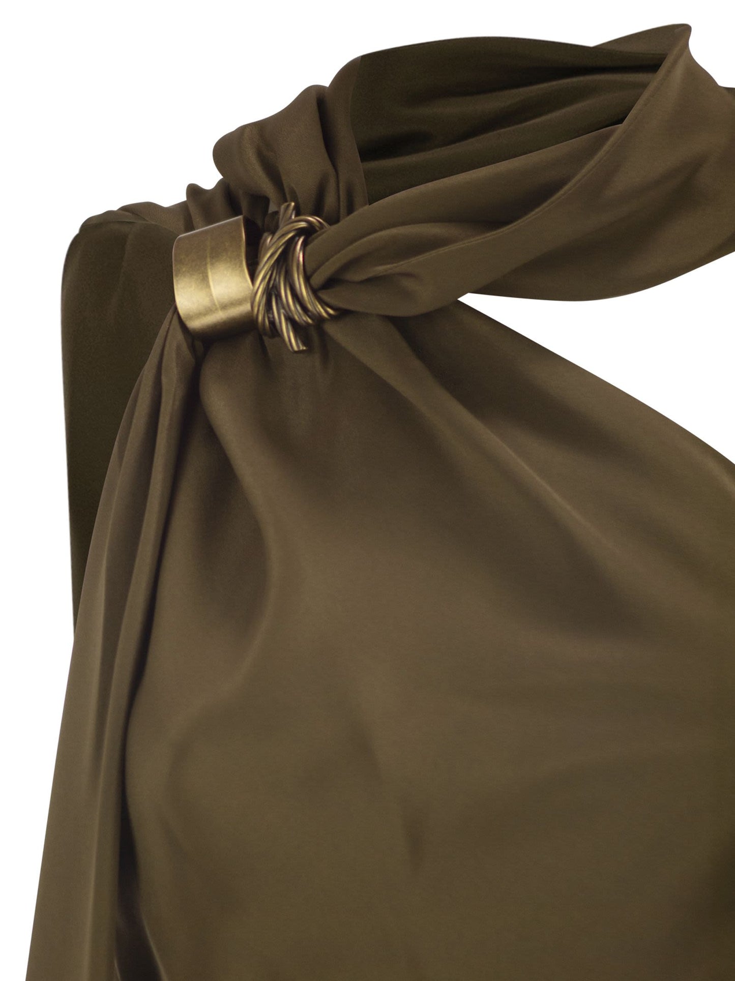 Max Mara Women Mxevasto - One-Shoulder Long Dress In Pure Silk MAX MARA