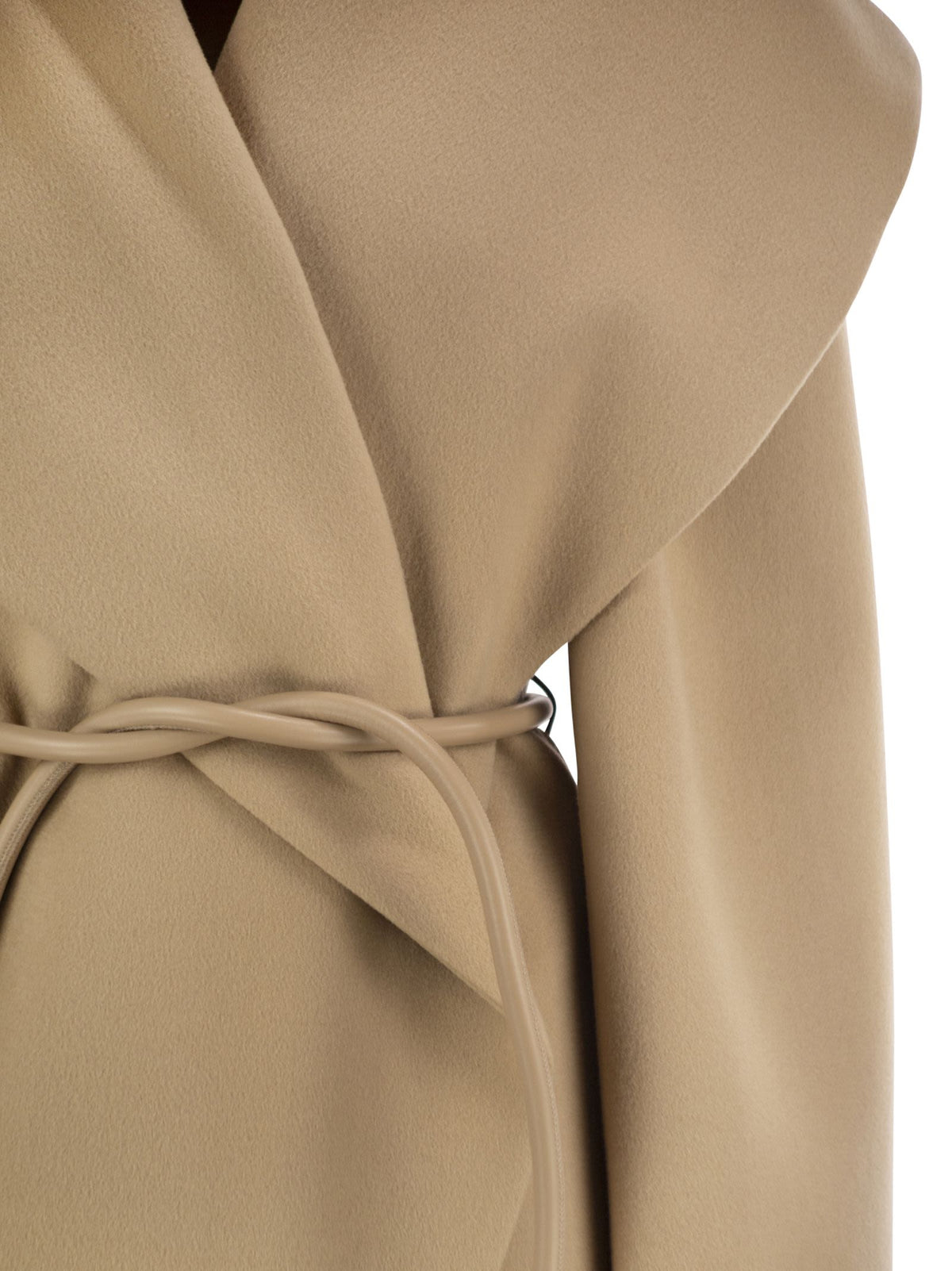 Sportmax Women Spxuguale - Wrap Short Coat In Virgin Wool
