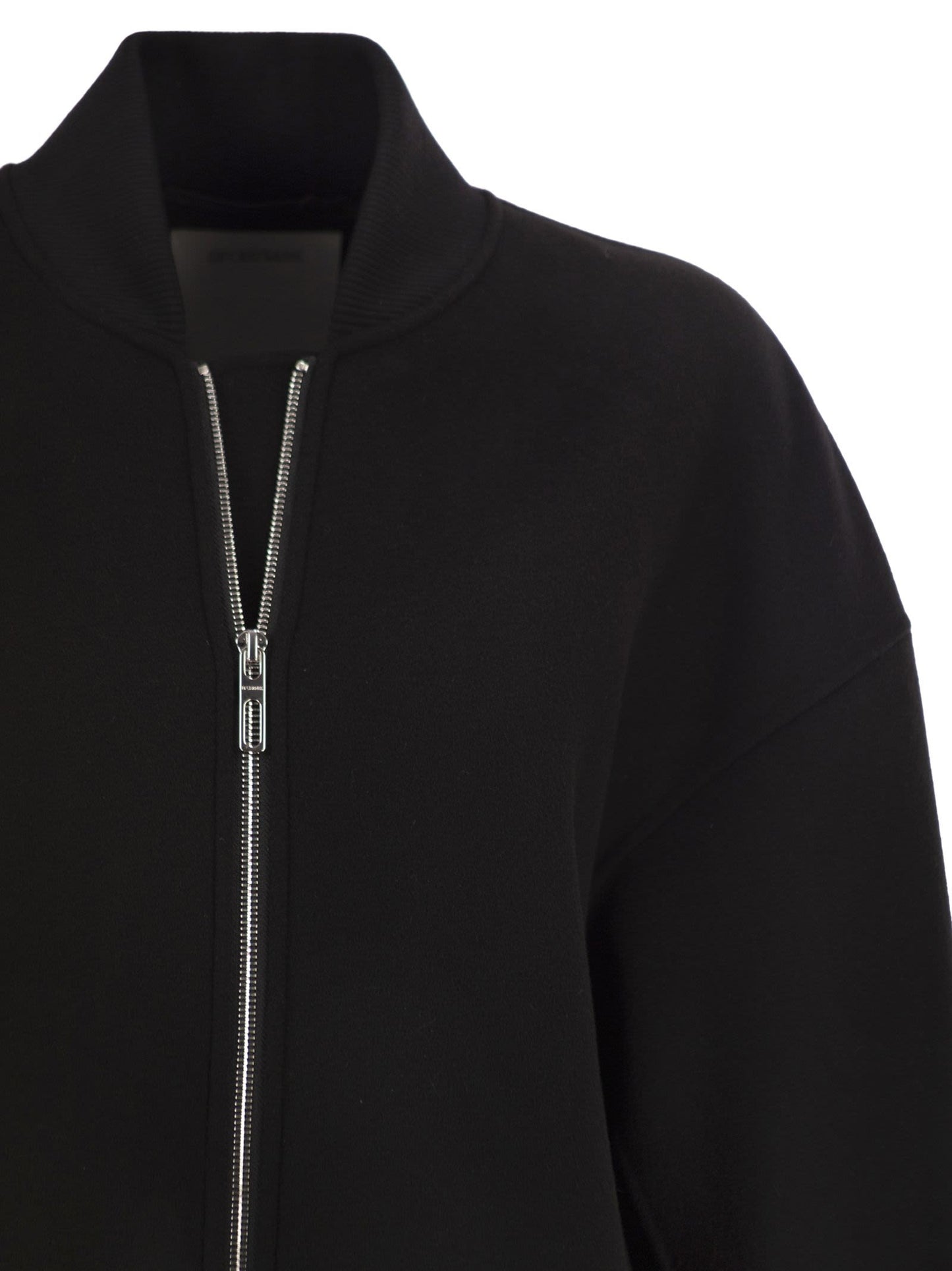 Sportmax Women Spxondata - Virgin Wool Bomber Jacket With Ribbed Knit Details SPORTMAX