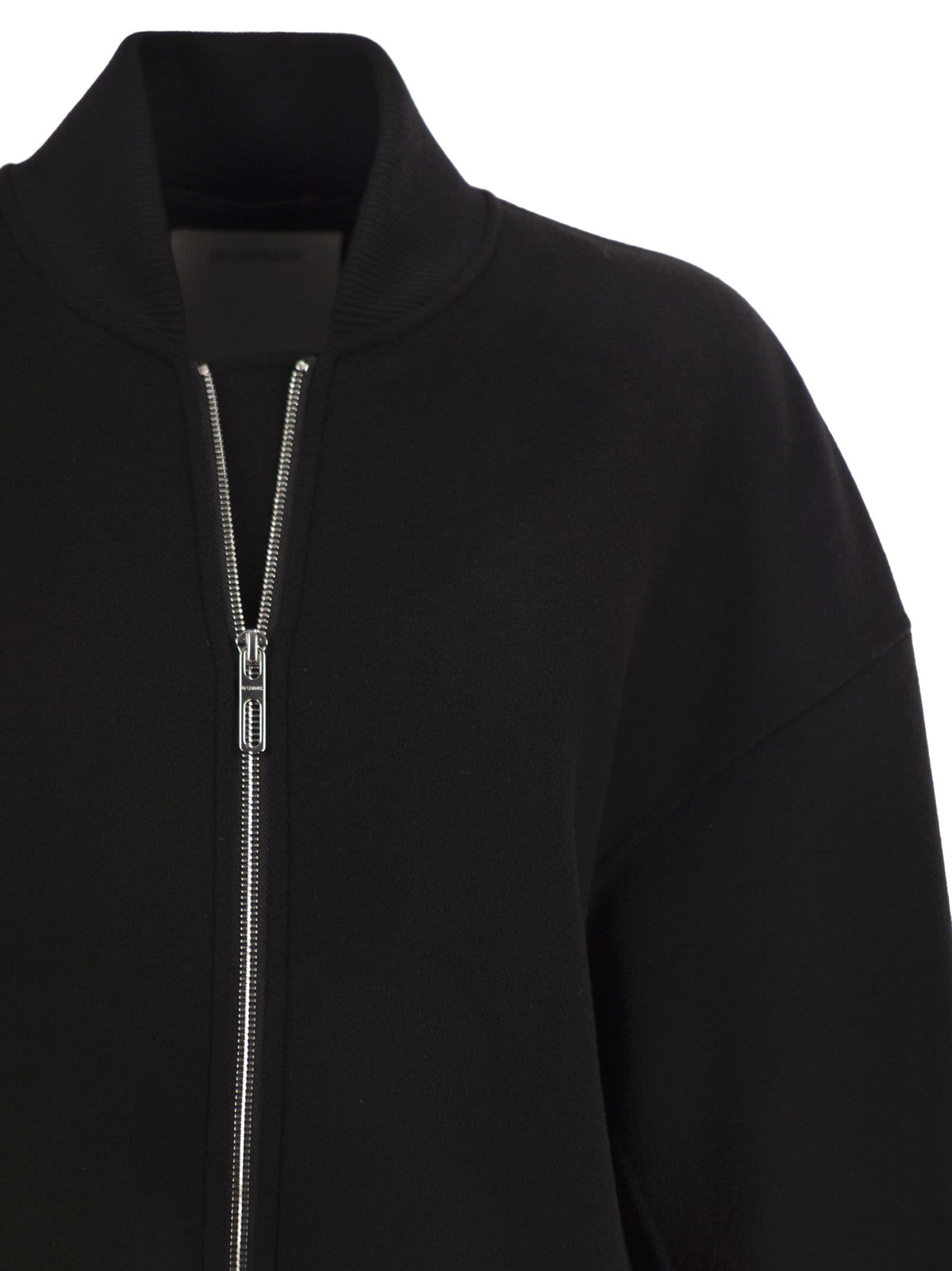 Sportmax Women Spxondata - Virgin Wool Bomber Jacket With Ribbed Knit Details SPORTMAX