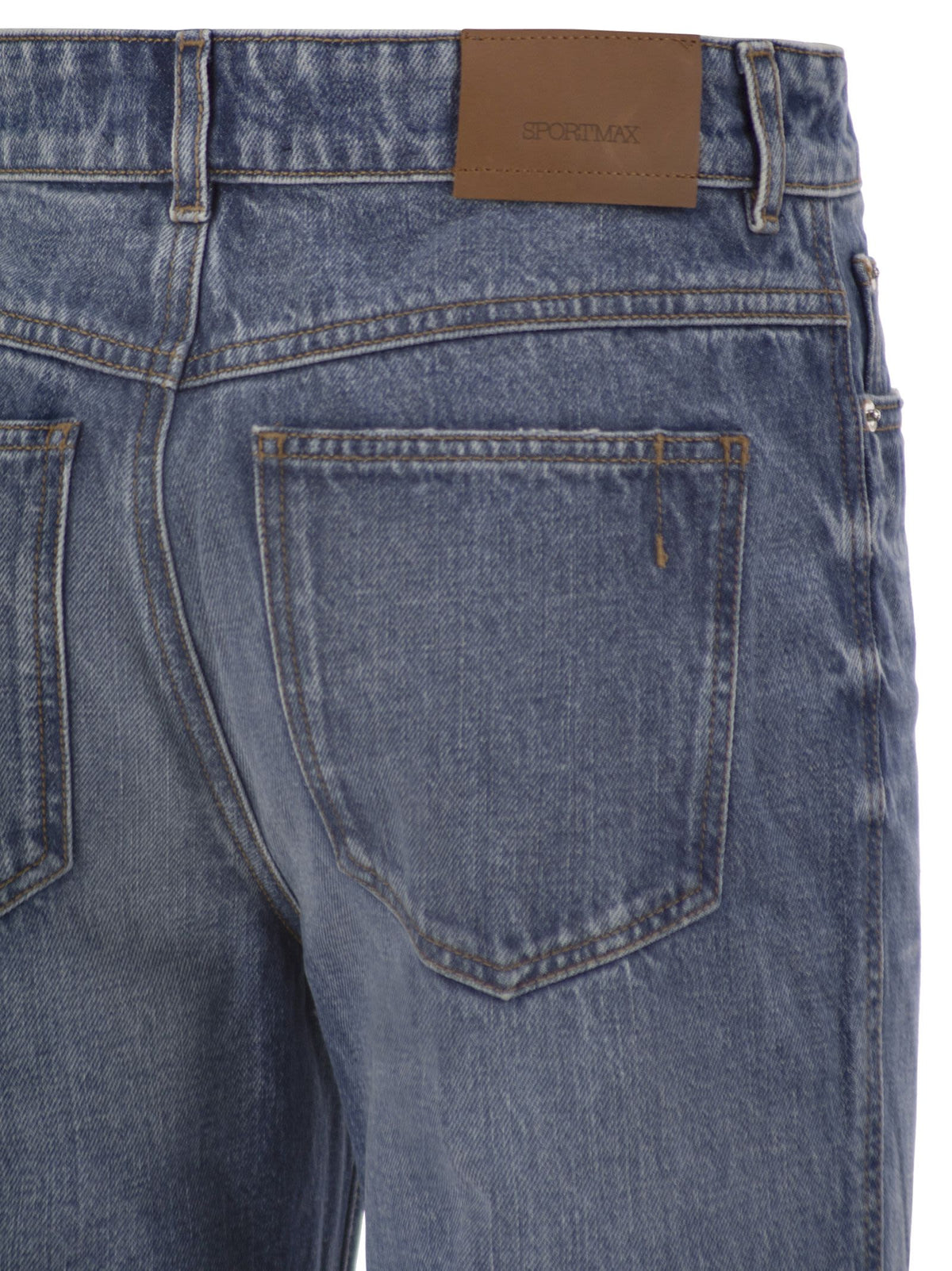 Sportmax Women Spdmeandro - Flared Cotton Denim Jeans