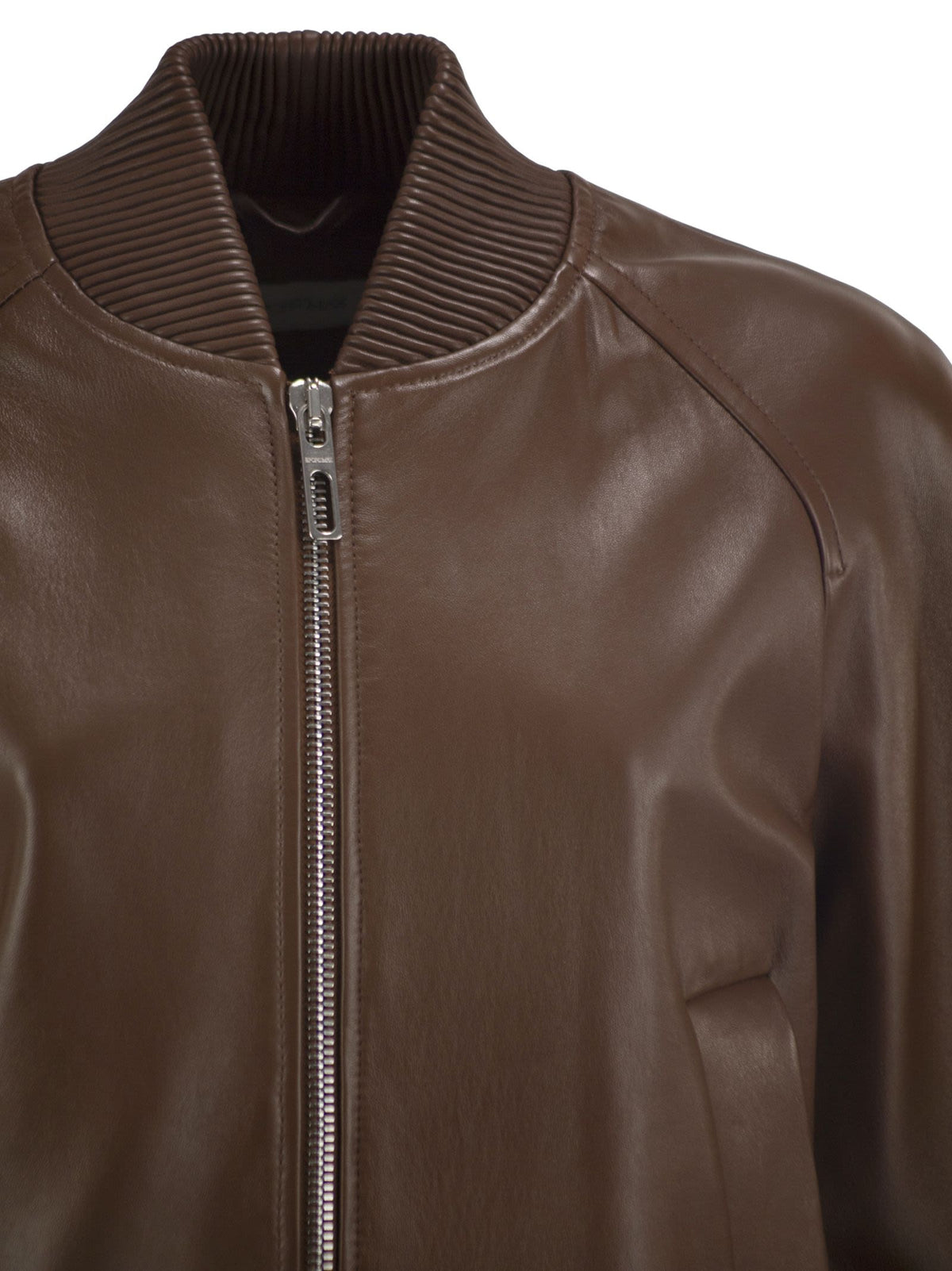 Sportmax Women Spxamour - Lambskin Leather Bomber Jacket SPORTMAX