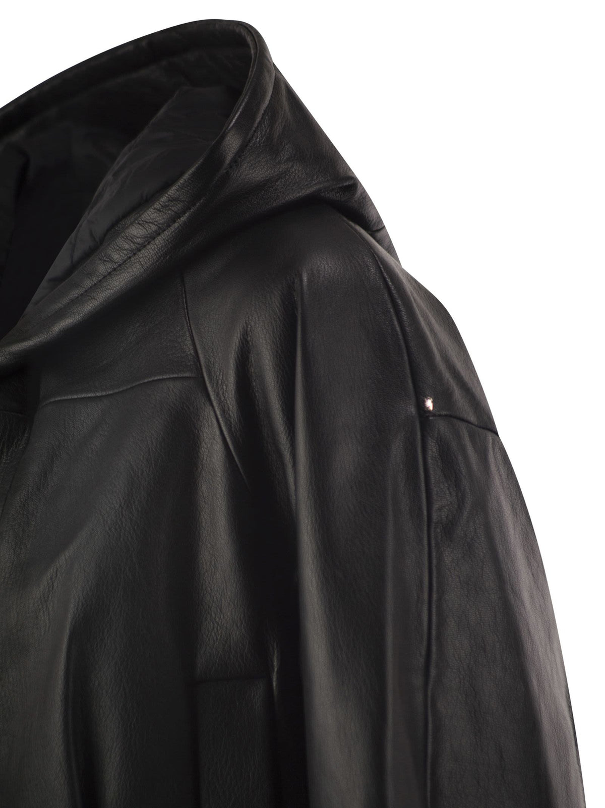 Sportmax Women Spxkabala - Cropped Leather Hooded Jacket SPORTMAX