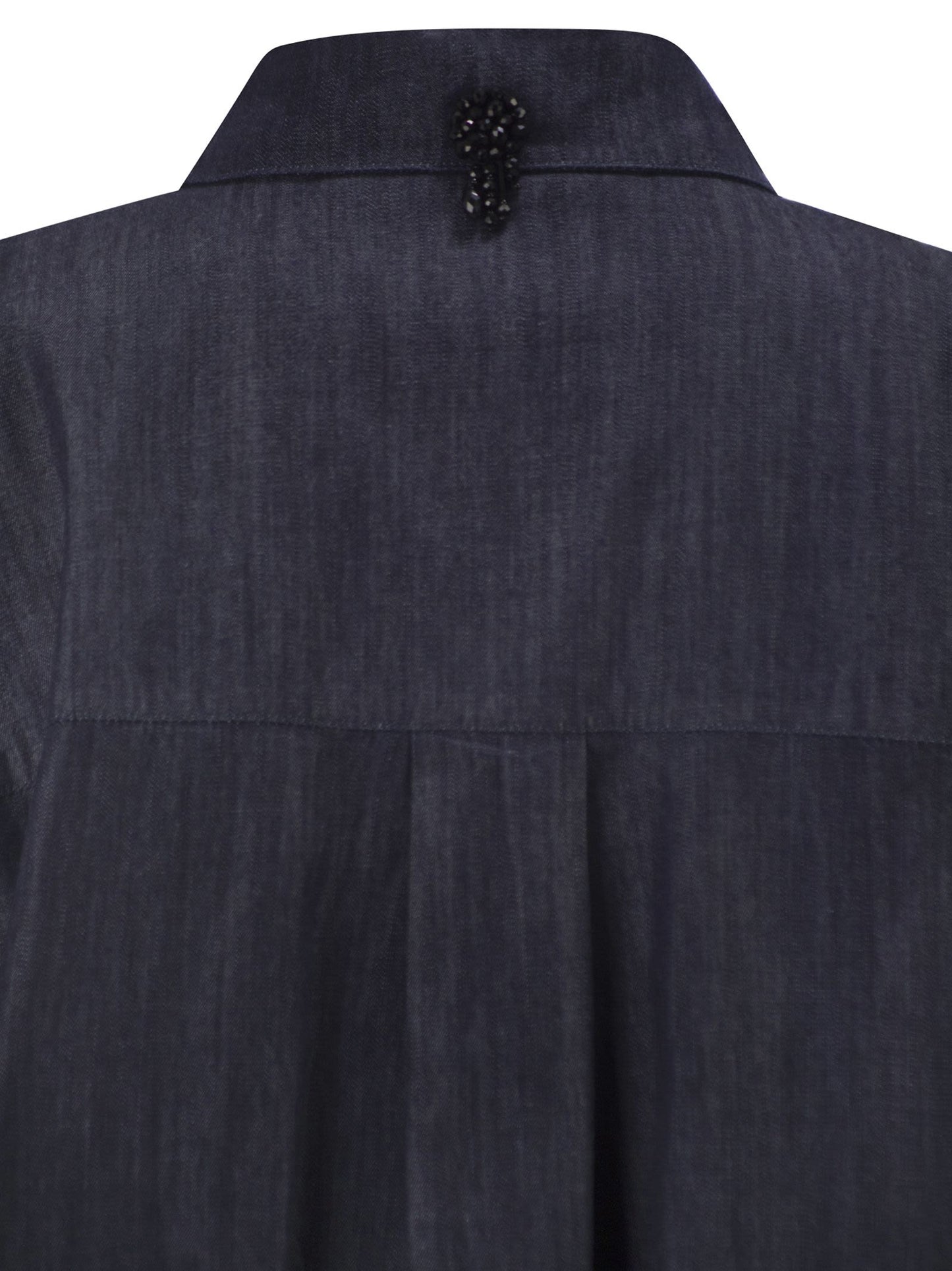 S Max Mara Women Stmnora - Lightweight Denim Shirt With Jewelled Detail S MAX MARA
