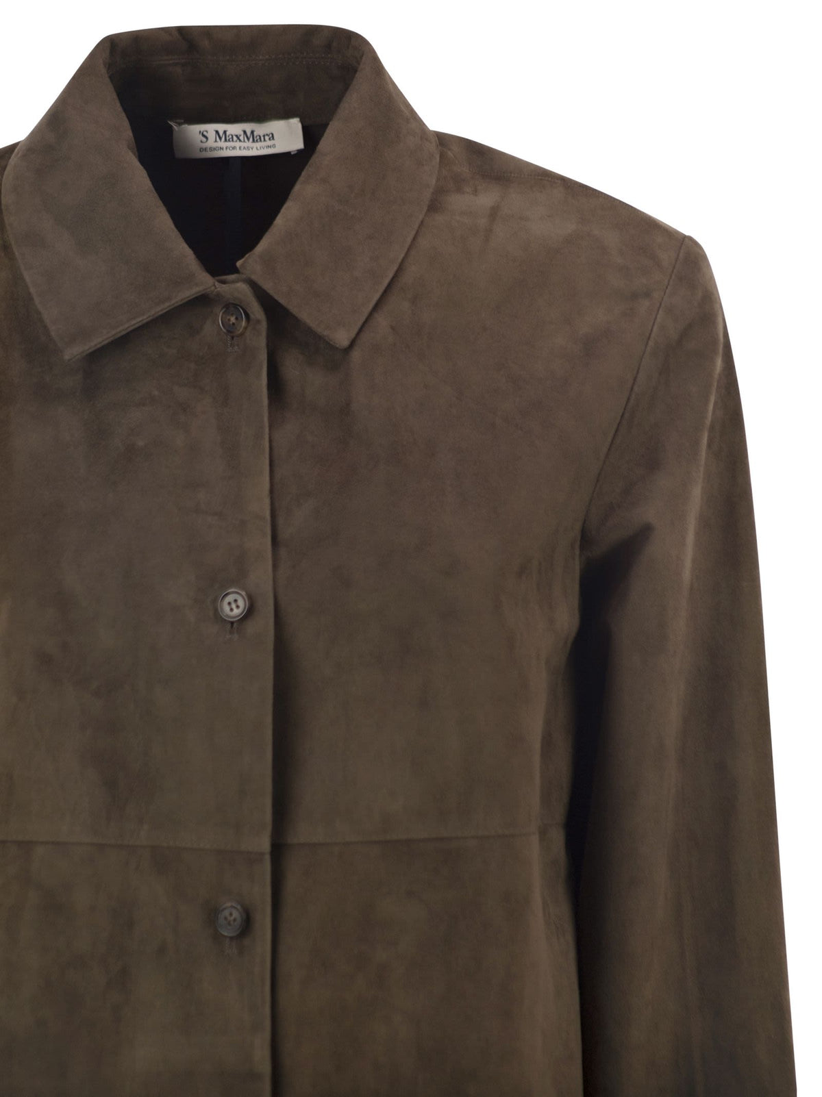 S Max Mara Women Smmgocce - Suede Shirt With Silk Lining S MAX MARA