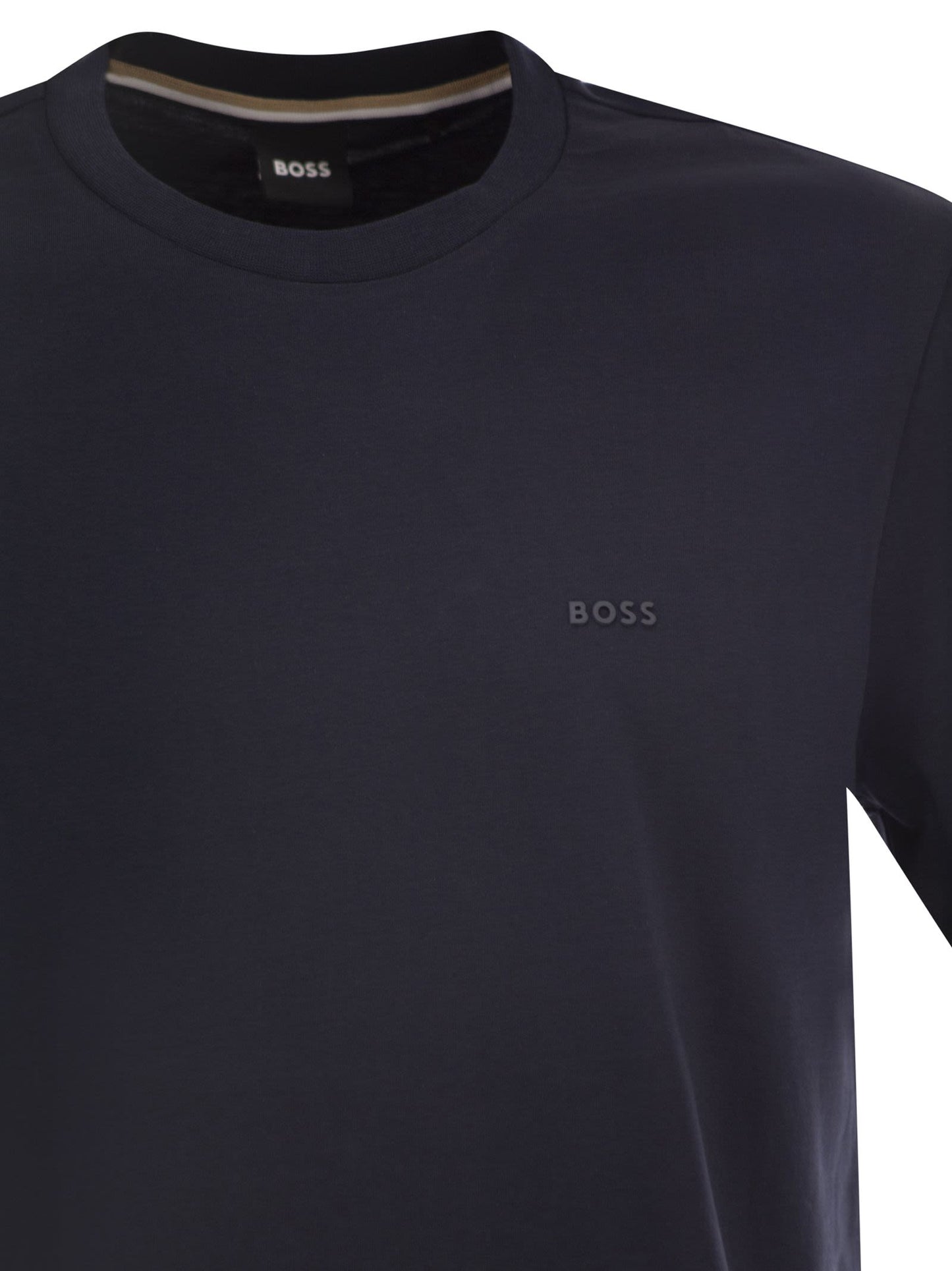 Boss Men Cotton Jersey T-Shirt With Logo BOSS
