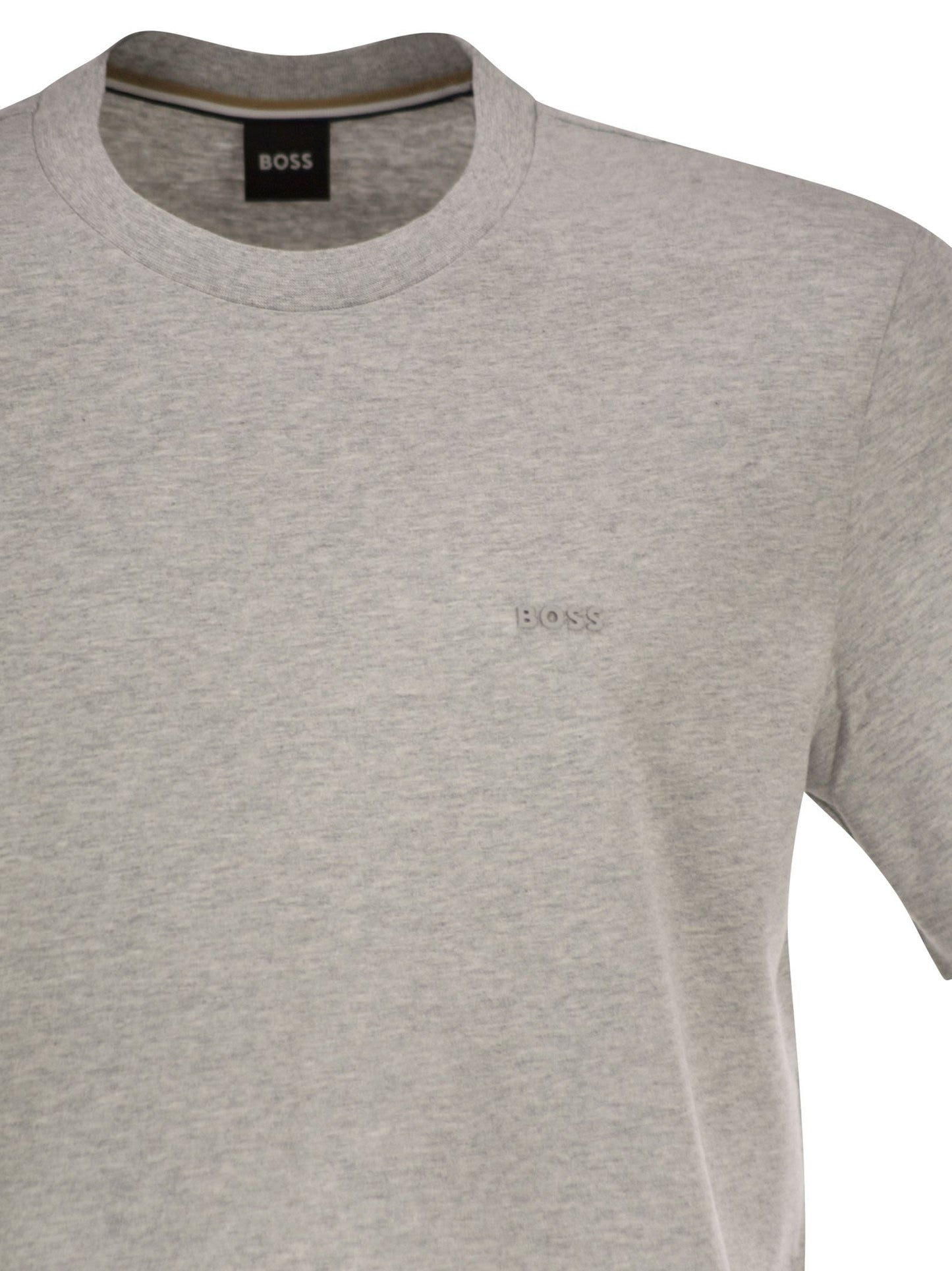 Boss Men Cotton Jersey T-Shirt With Logo BOSS