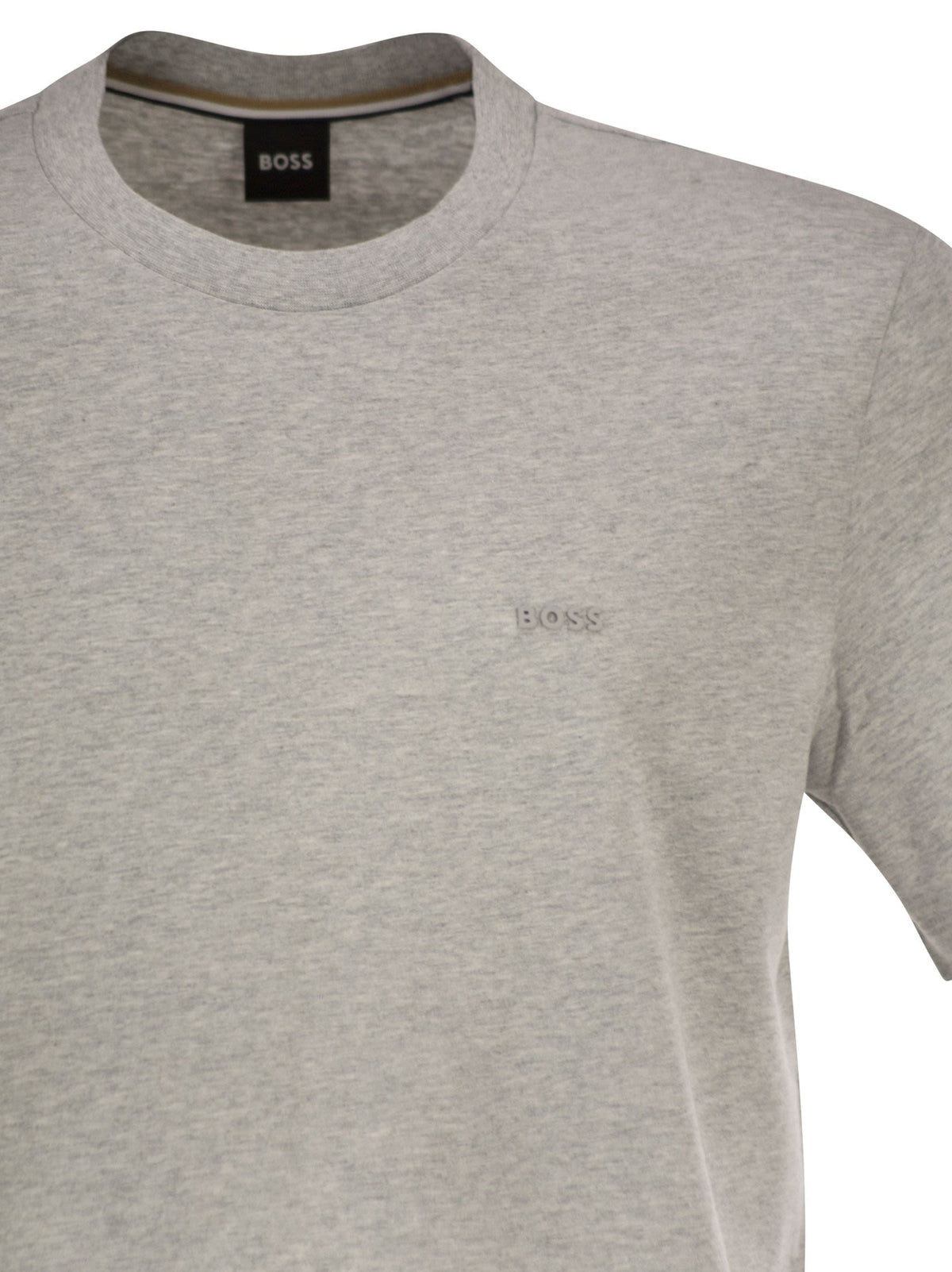 Boss Men Cotton Jersey T-Shirt With Logo BOSS