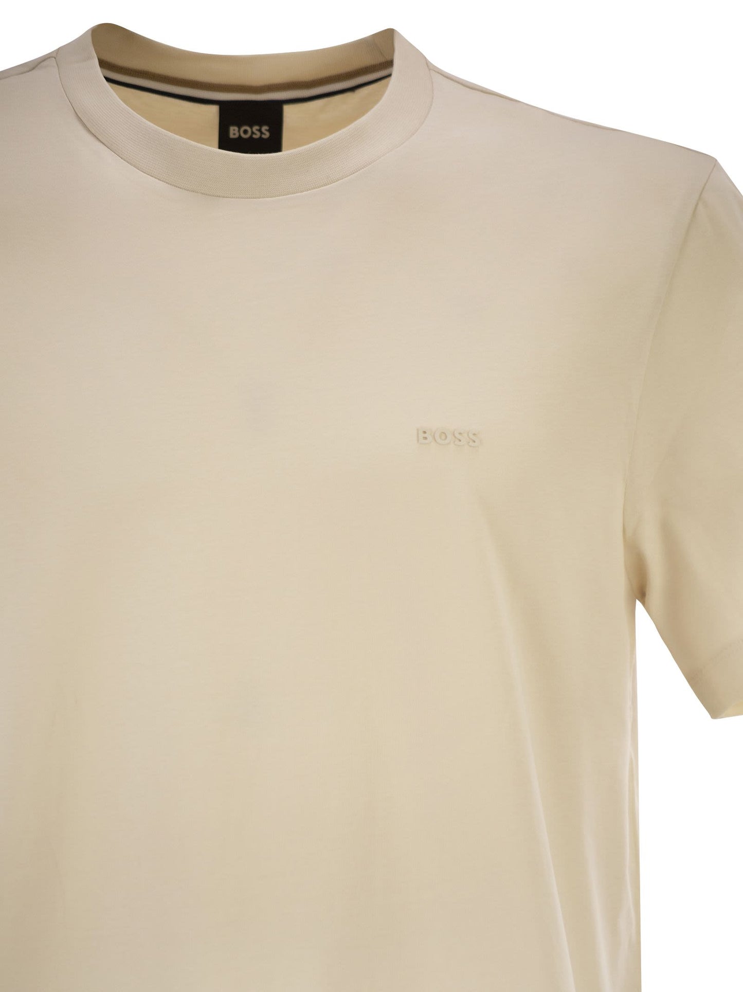 Boss Men Cotton Jersey T-Shirt With Logo BOSS