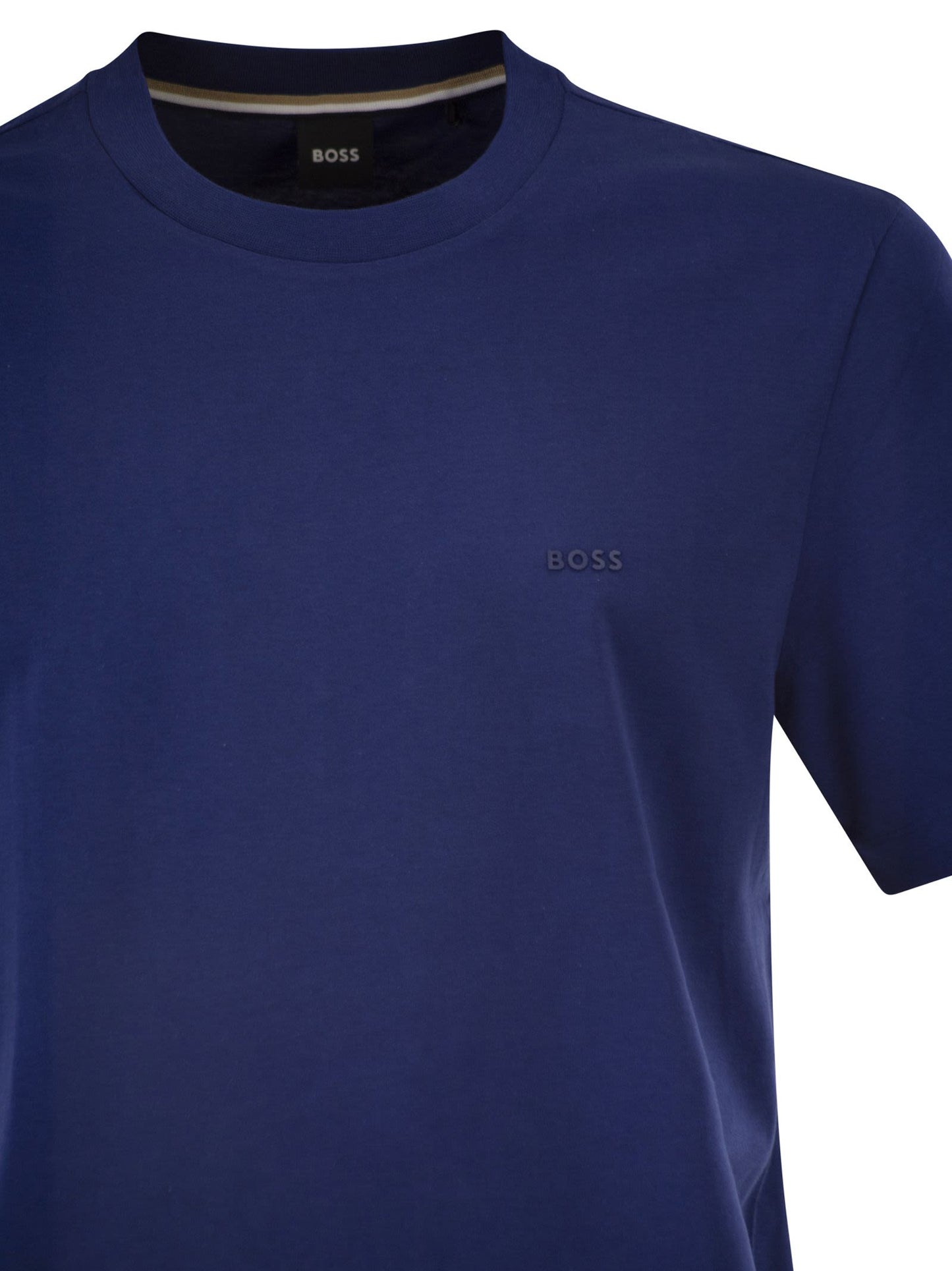Boss Men Cotton Jersey T-Shirt With Logo BOSS