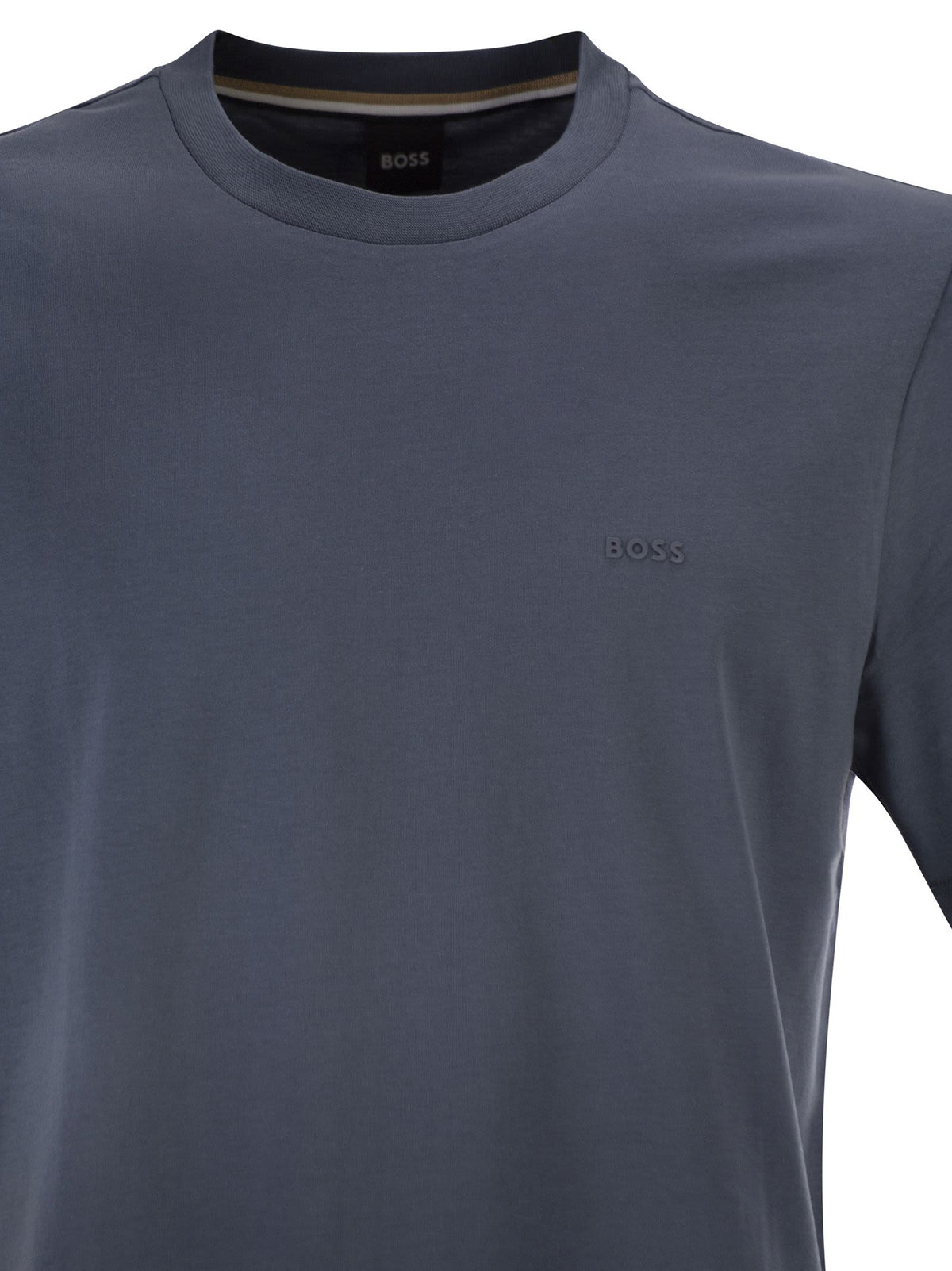 Boss Men Cotton Jersey T-Shirt With Logo BOSS