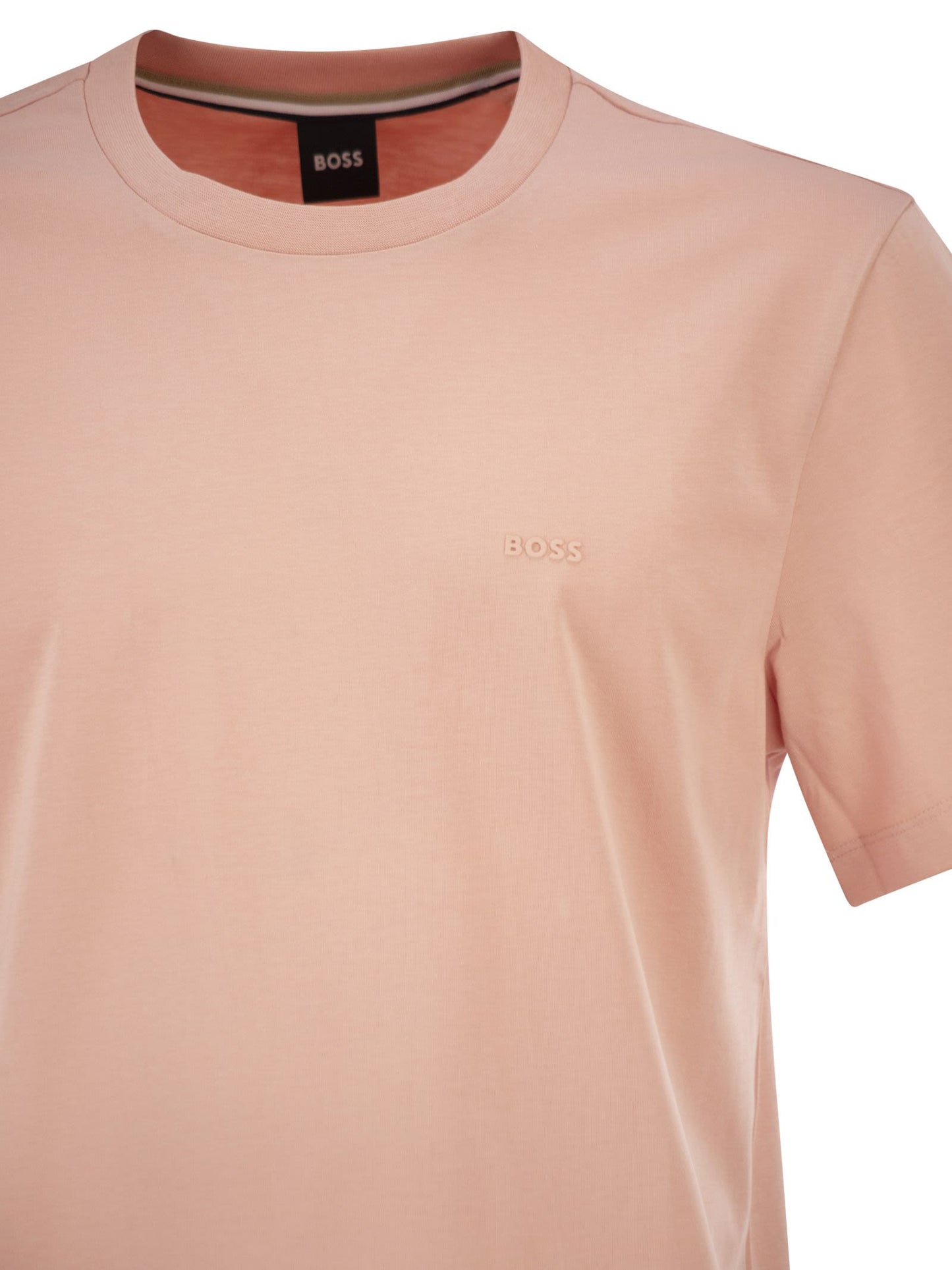 Boss Men Cotton Jersey T-Shirt With Logo BOSS