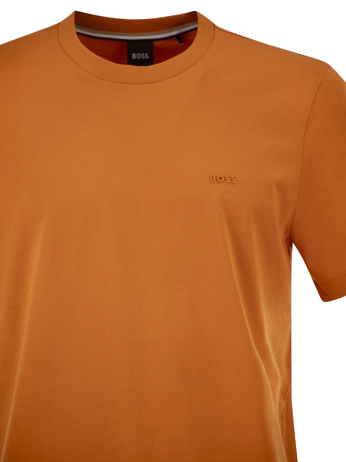 Boss Men Cotton Jersey T-Shirt With Logo BOSS