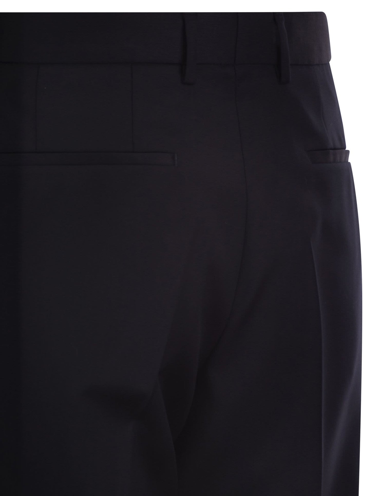 Boss Men Slim Fit Trousers In Virgin Wool Serge BOSS