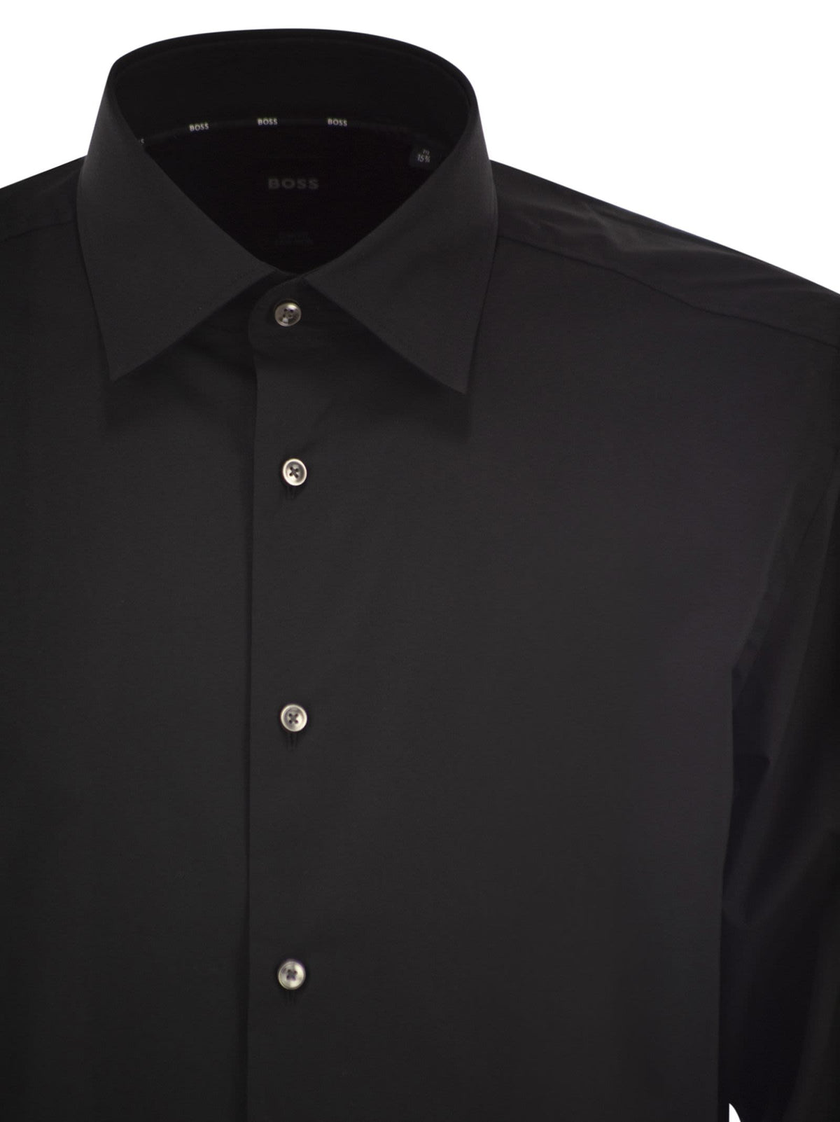 Boss Men Slim Fit Shirt In Easy-Iron Stretch Cotton Poplin