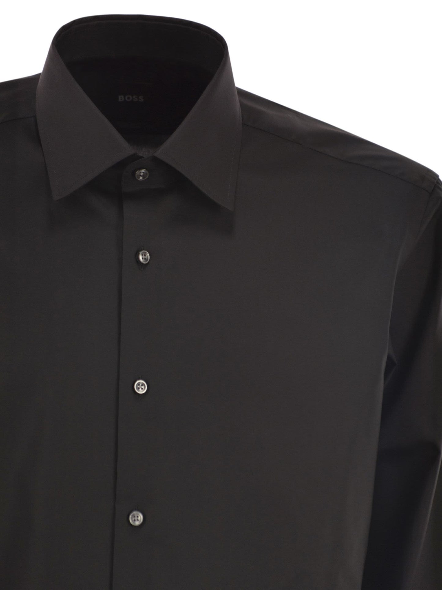 Boss Men Regular Fit Shirt In Easy-Iron Cotton Poplin