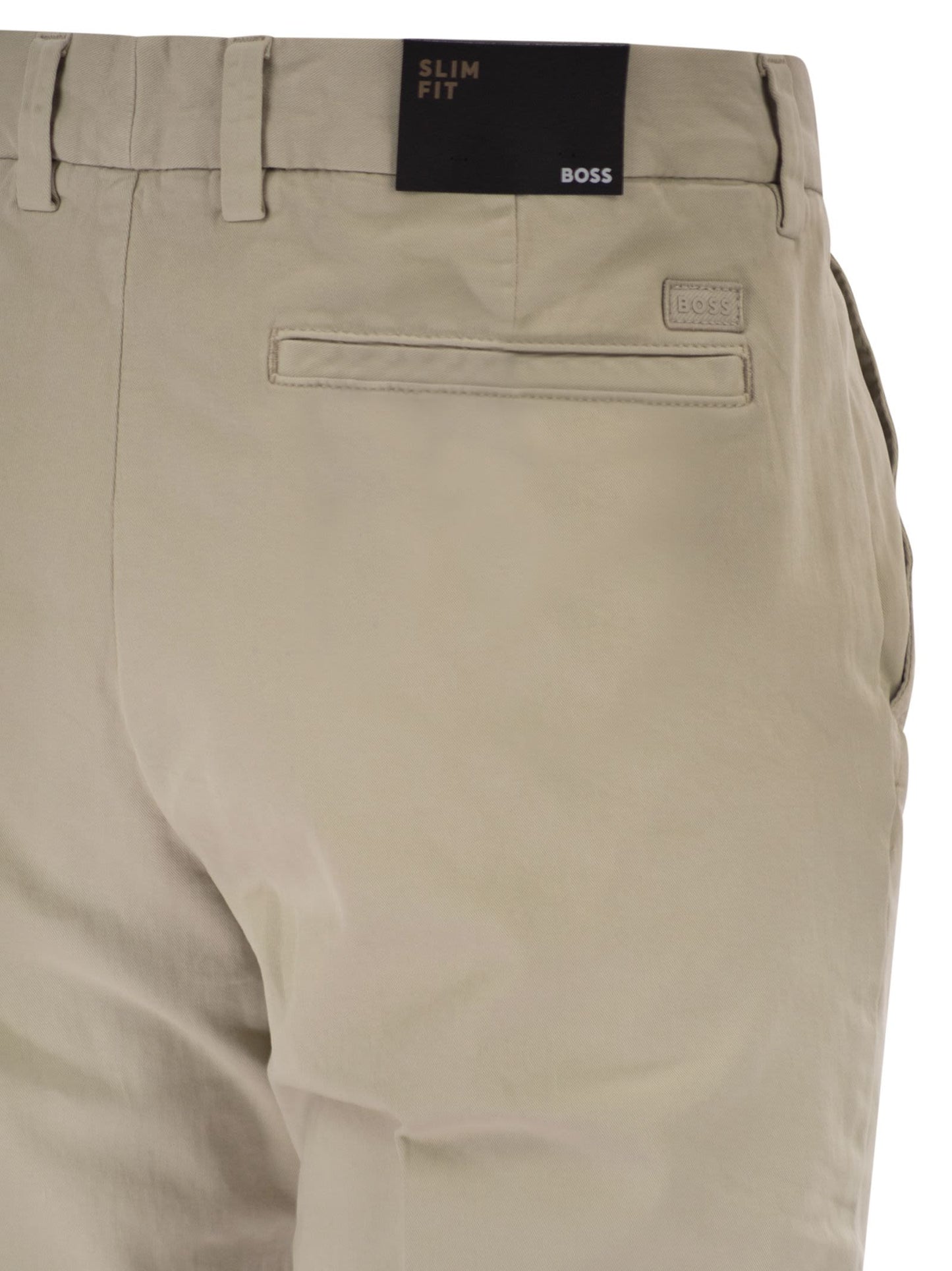 Boss Men Slim Fit Stretch Cotton Chino Trousers BOSS