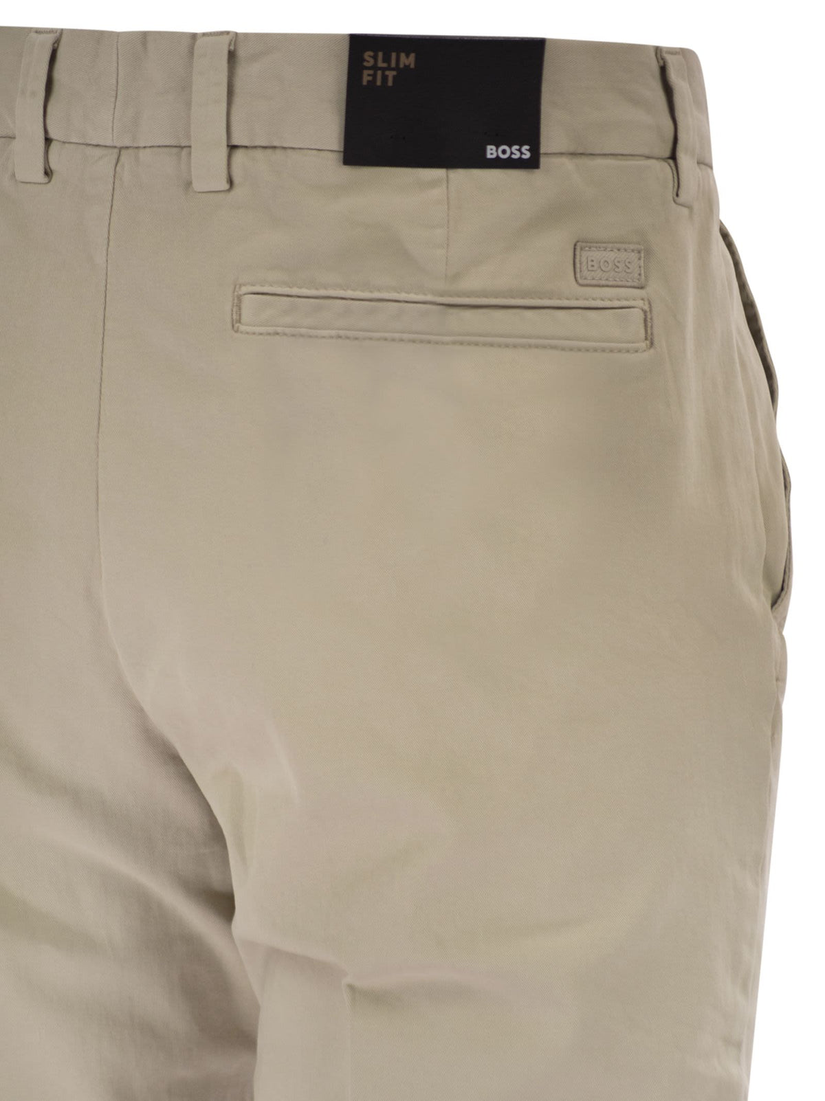 Boss Men Slim Fit Stretch Cotton Chino Trousers BOSS
