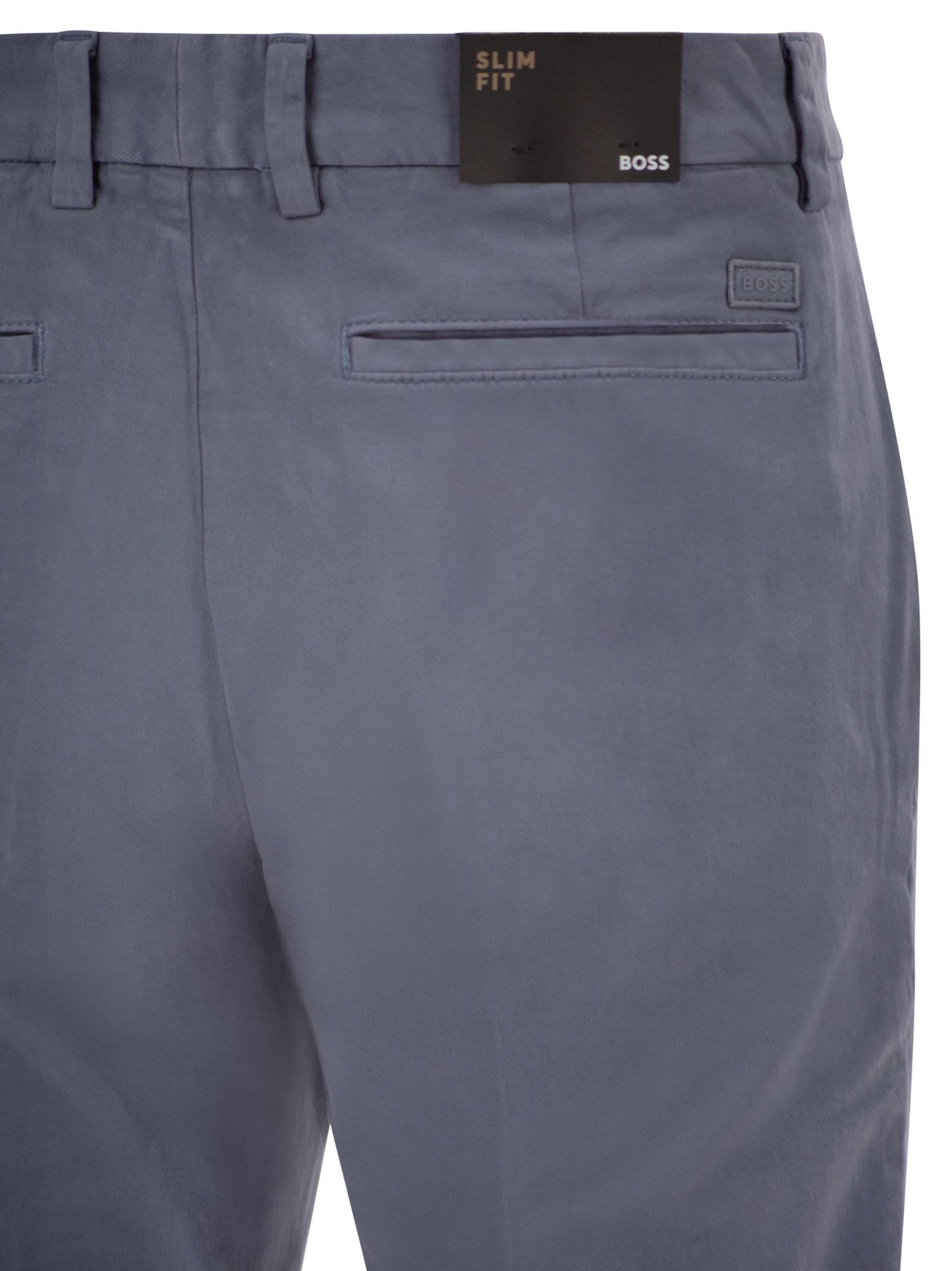 Boss Men Slim Fit Stretch Cotton Chino Trousers BOSS