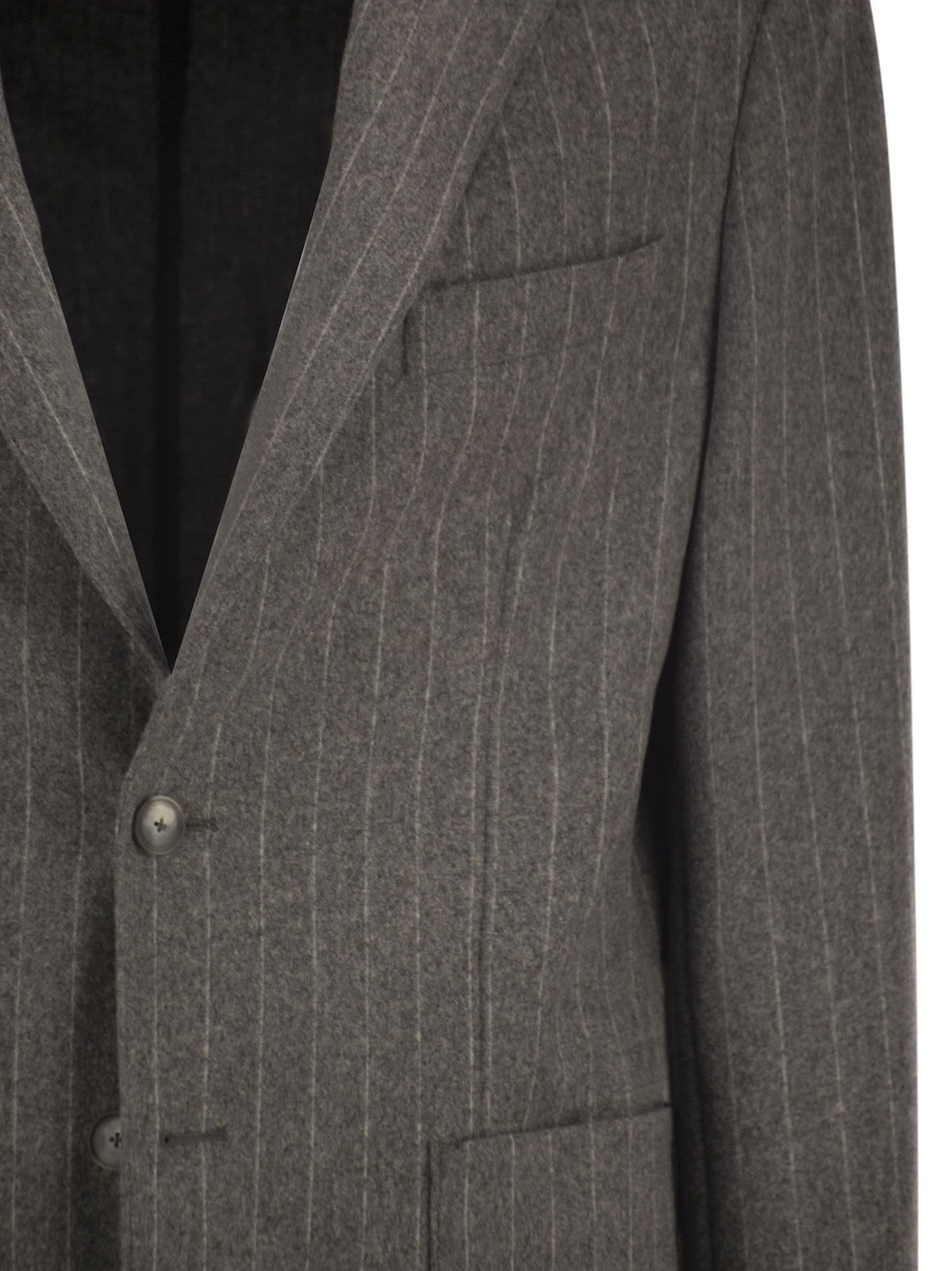 Boss Men Slim-Fit Blazer In Stretch Striped Flannel BOSS