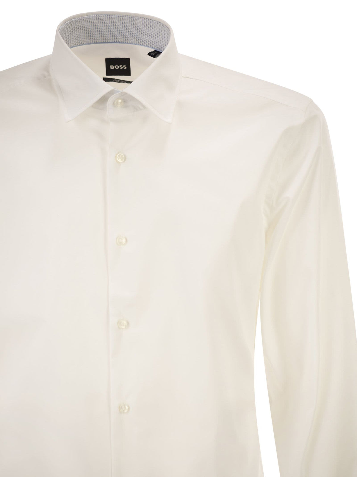 Boss Men Slim Fit Shirt In Stretch Cotton Poplin