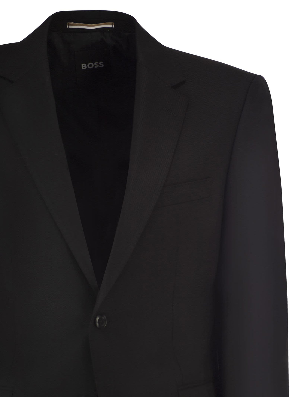 Boss Men Regular Fit Suit In Wool And Elastane Blend BOSS