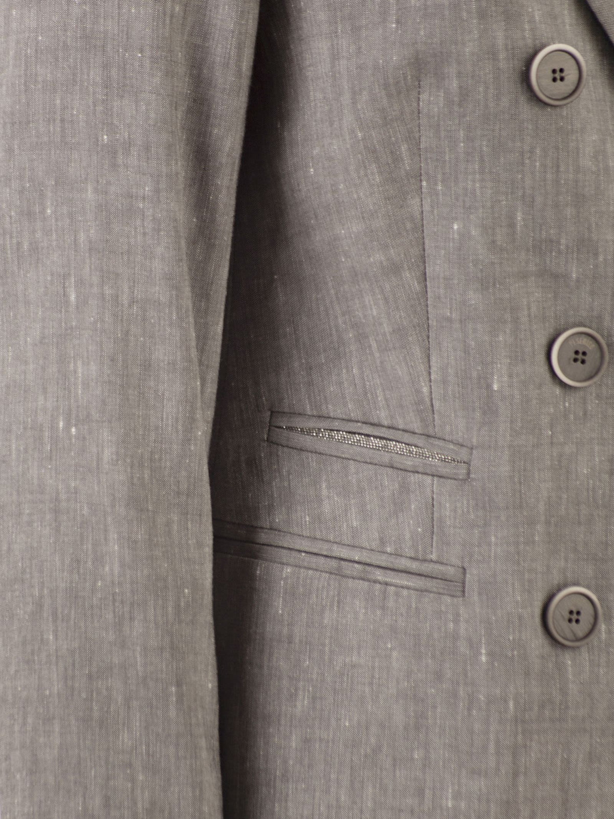 Peserico Women Double-Breasted Blazer In Linen And Wool Blend PESERICO