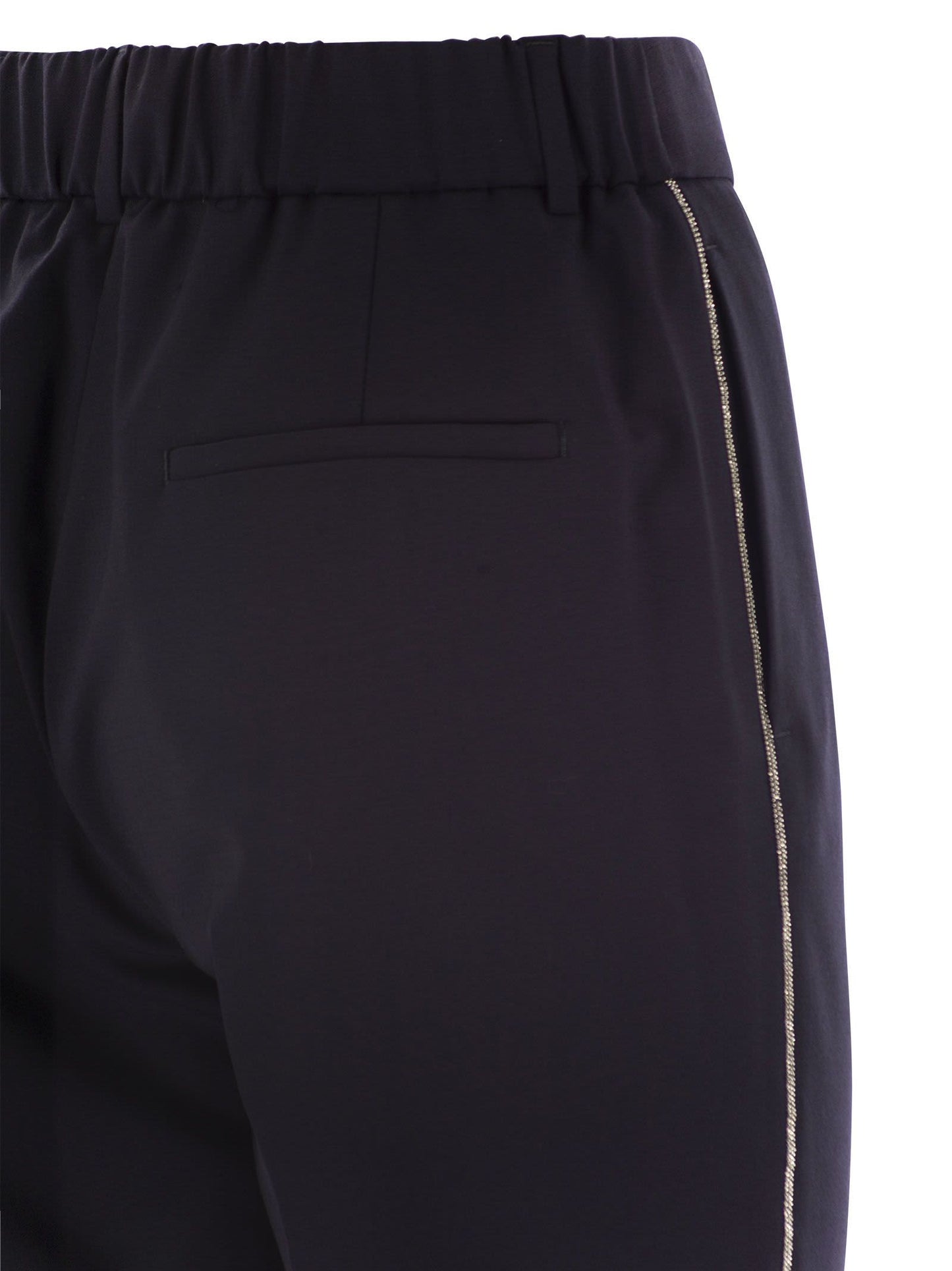 Peserico Women Virgin Wool Blend Trousers With Jewellery PESERICO
