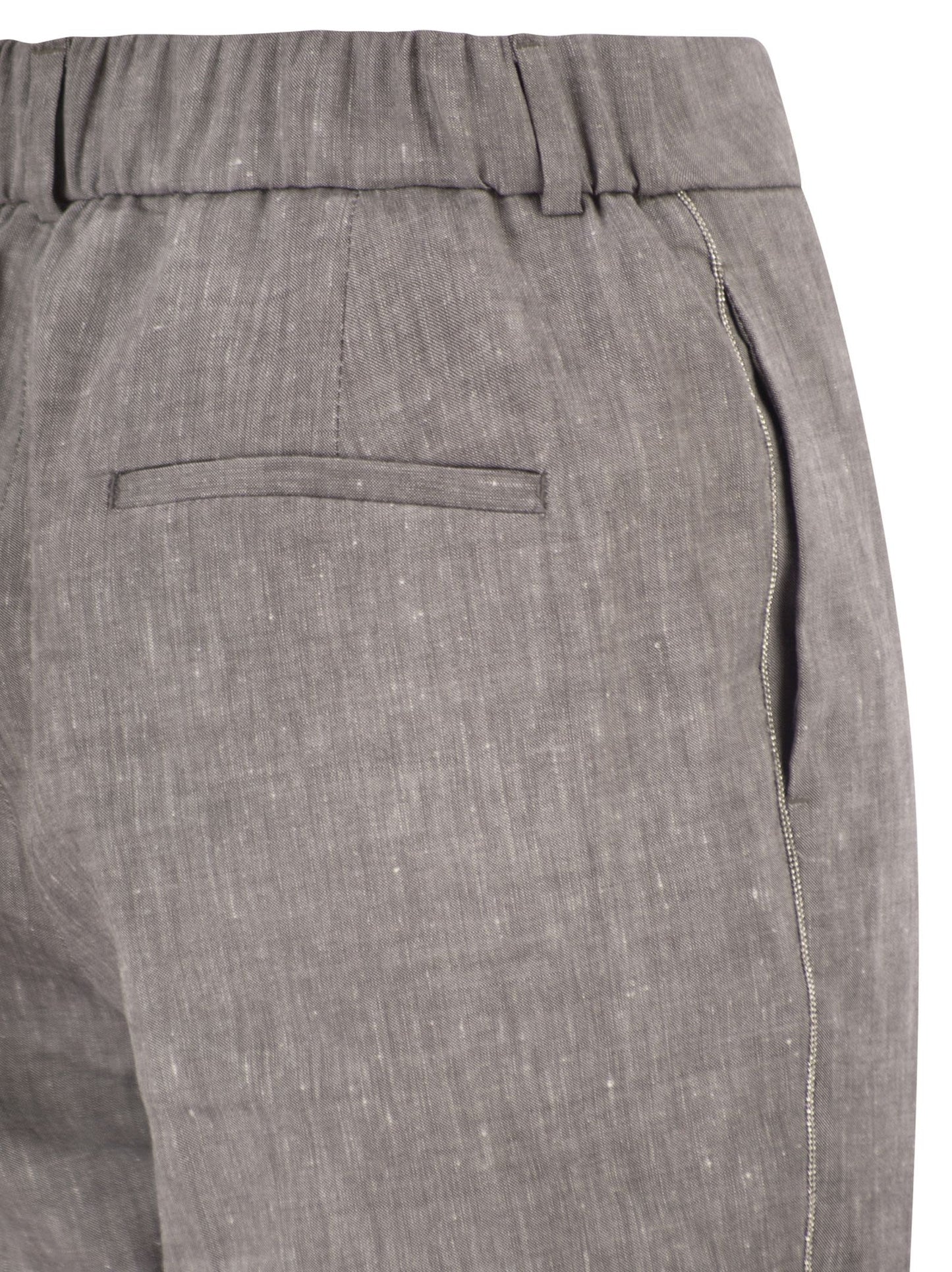 Peserico Women Wool Blend Flannel Trousers PESERICO