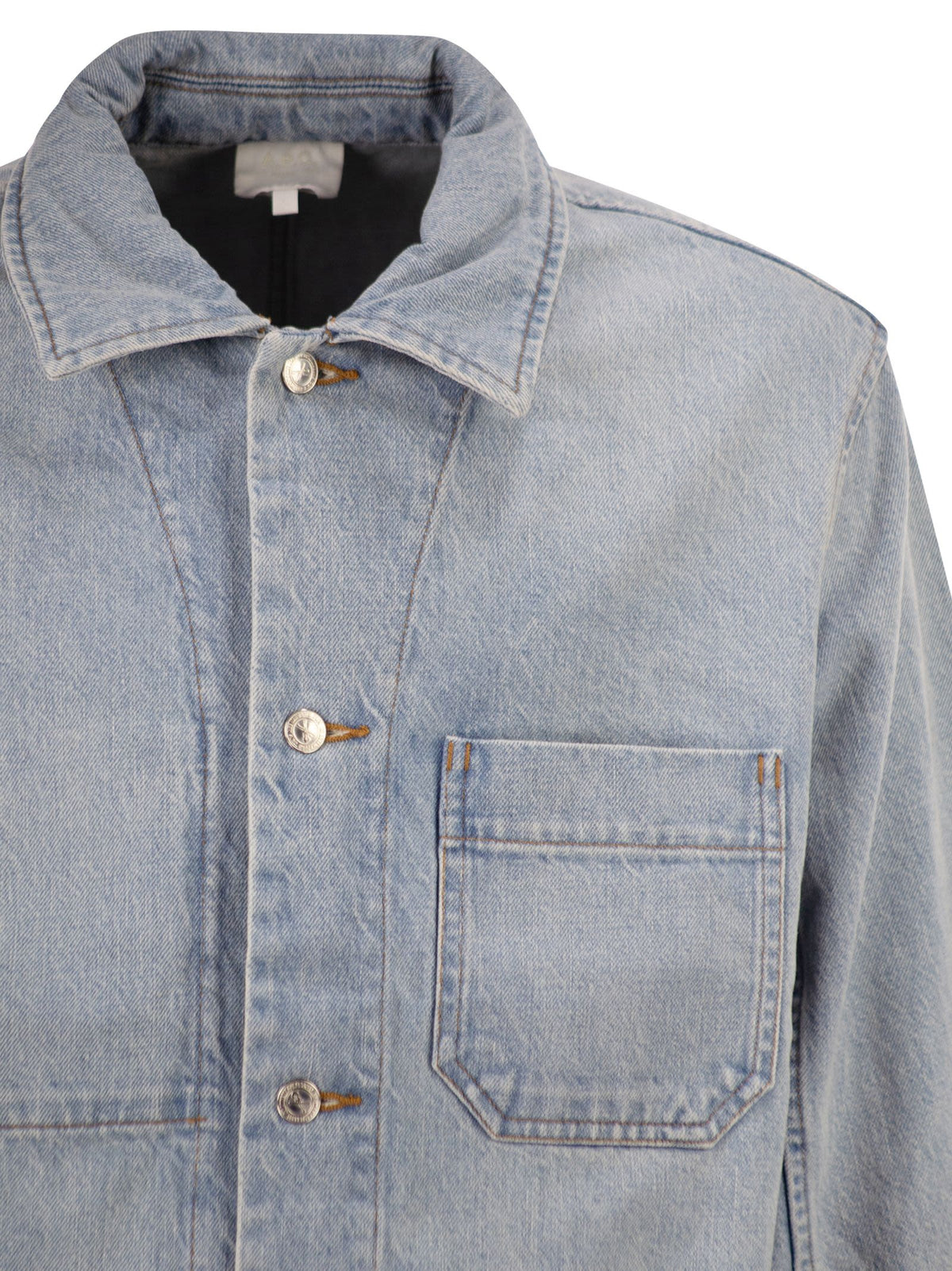 A.P.C. Men Cotton Denim Jacket With Patch Pockets A.P.C.