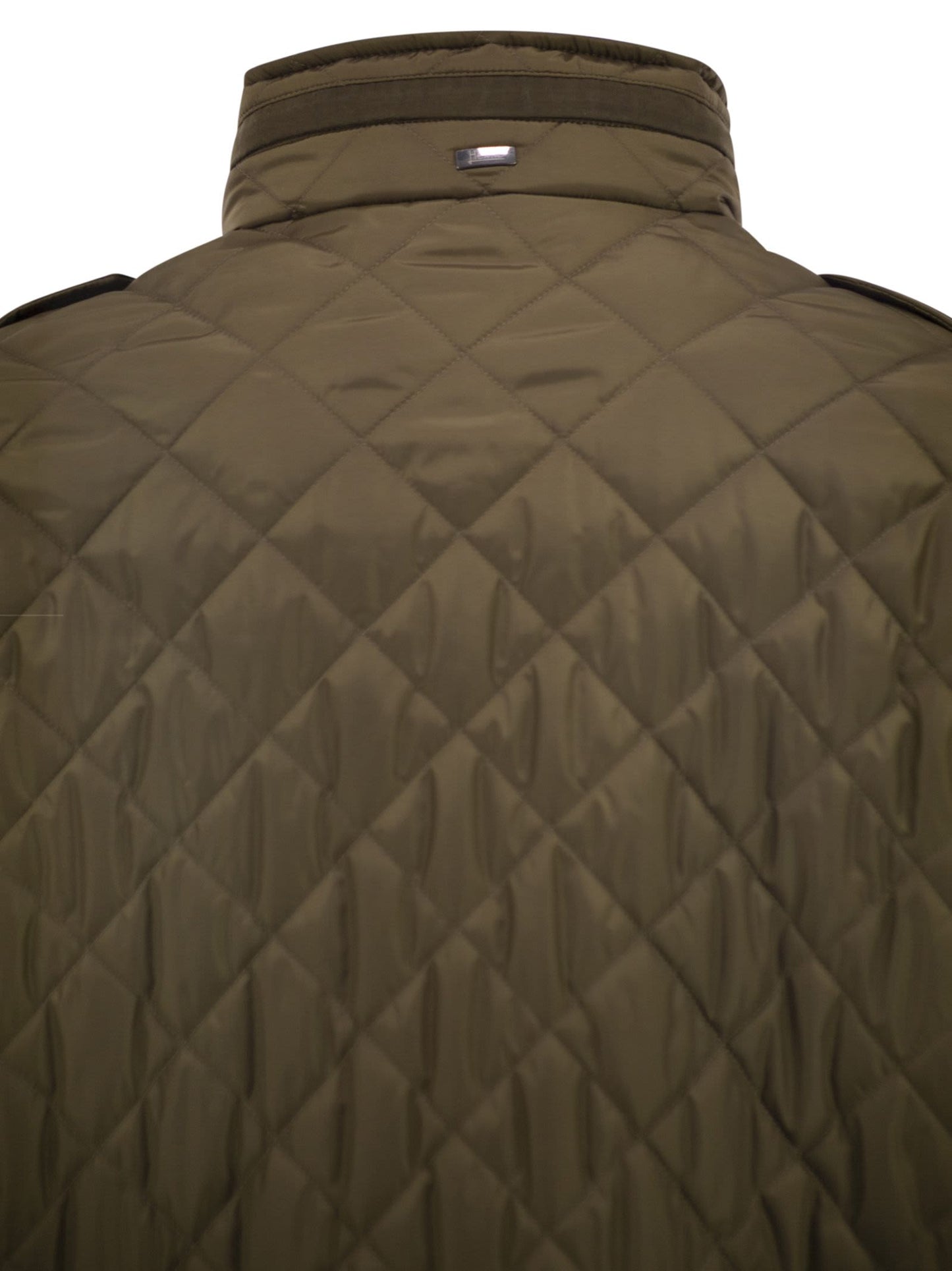 Herno Men Field Jacket With Diamond Quilting HERNO