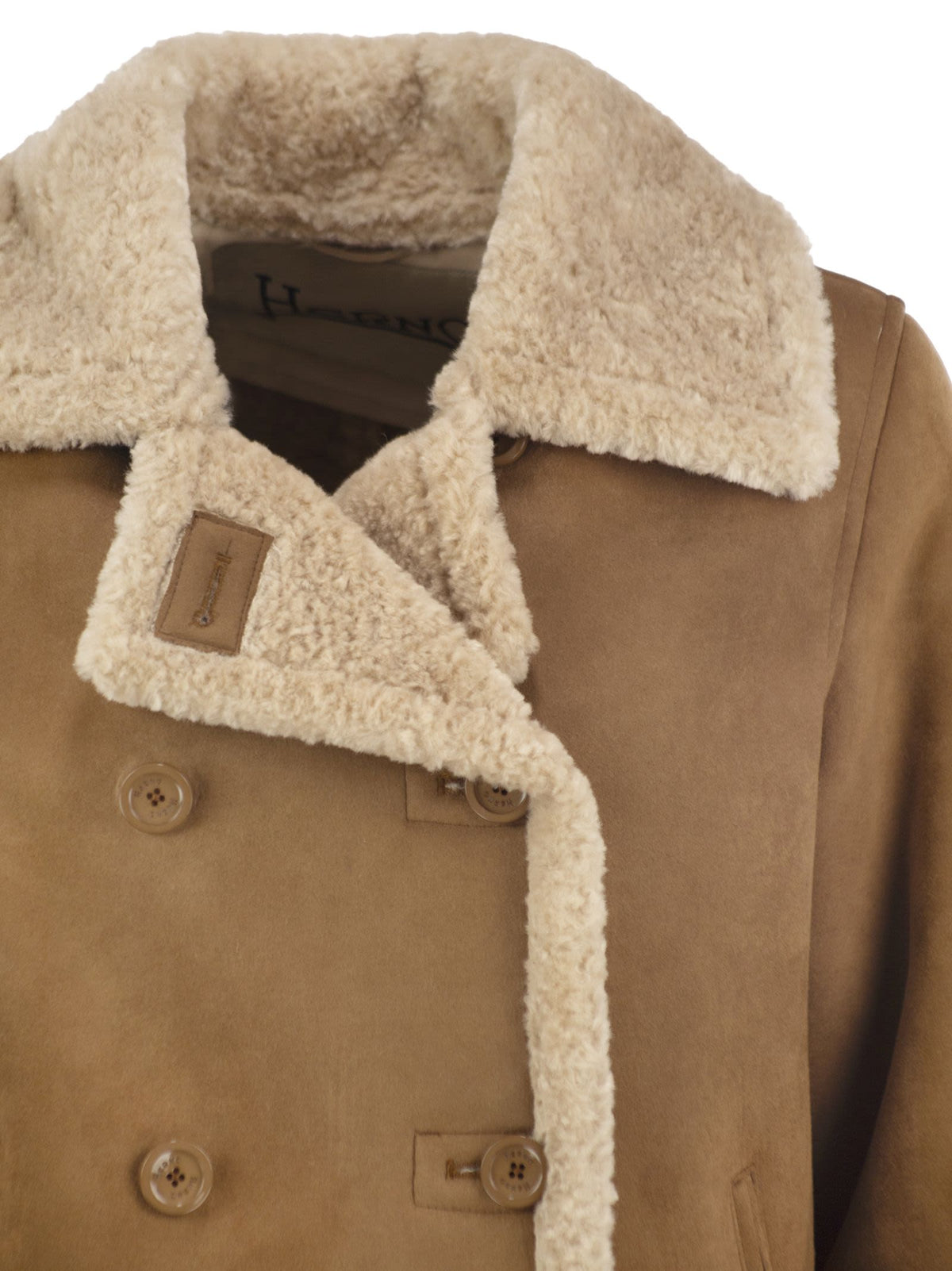 Herno Women Faux Shearling Jacket With Double-Breasted Fastening HERNO