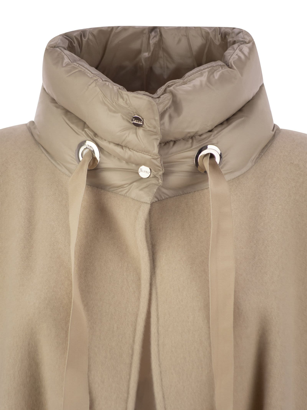 Herno Women Poncho Resort In Warmy E Nylon Ultralight HERNO