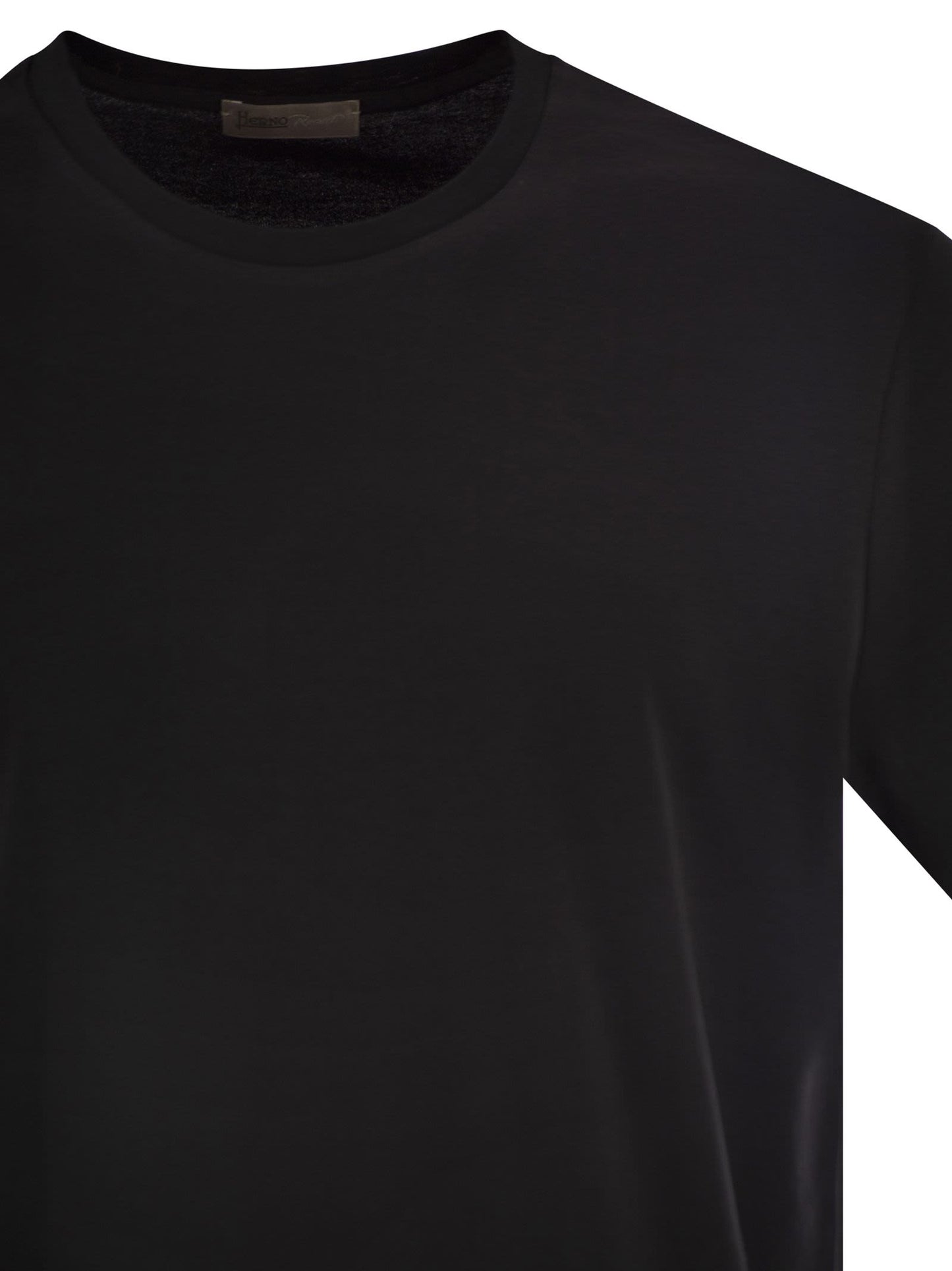 Herno Men Resort T-Shirt In Cotton And Light Stretch Nylon HERNO