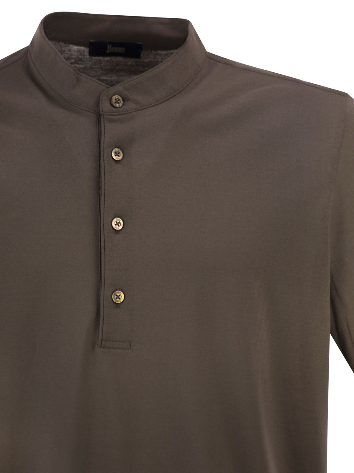 Herno Men Jersey Polo Shirt With Seraph Collar HERNO