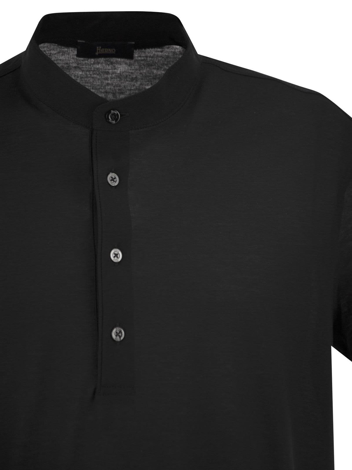 Herno Men Jersey Polo Shirt With Seraph Collar HERNO