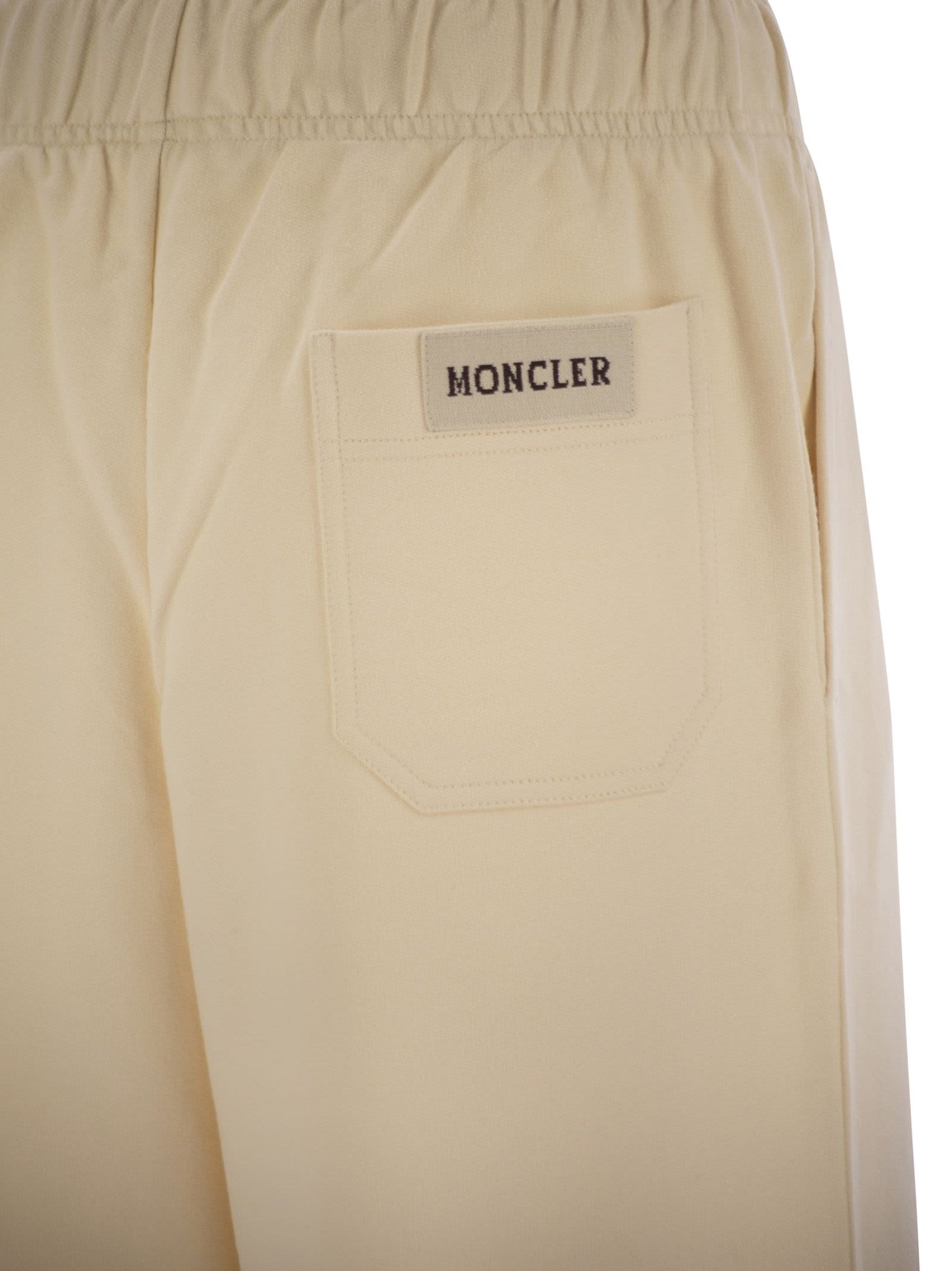 Moncler Women Wide-Leg Cotton Sport Pants MONCLER