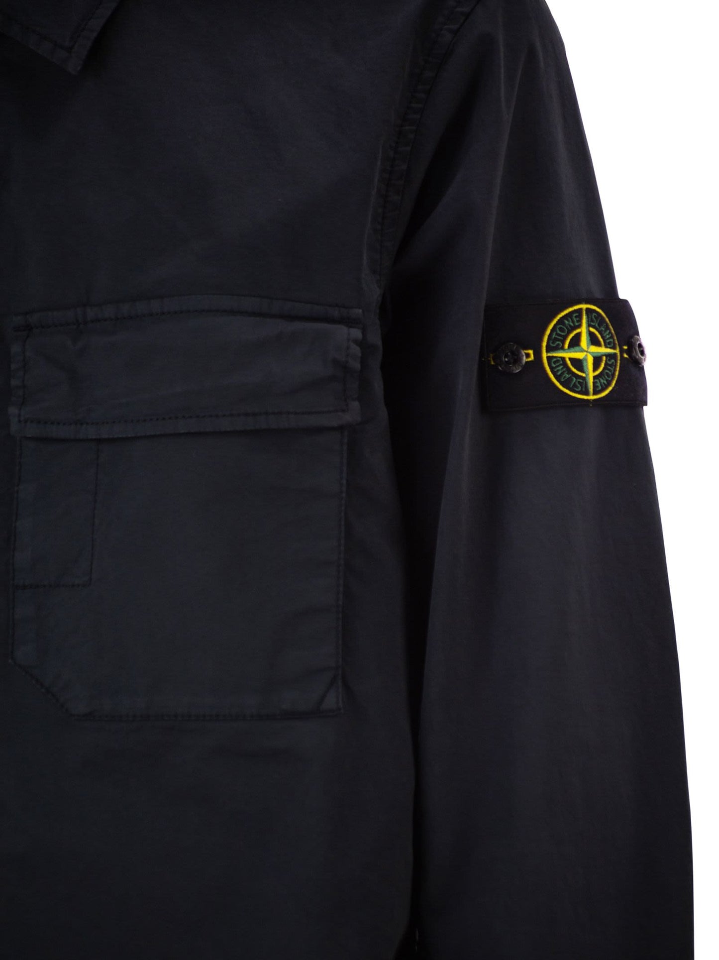 Stone Island Men Regular Fit Overshirt With Concealed Zip STONE ISLAND