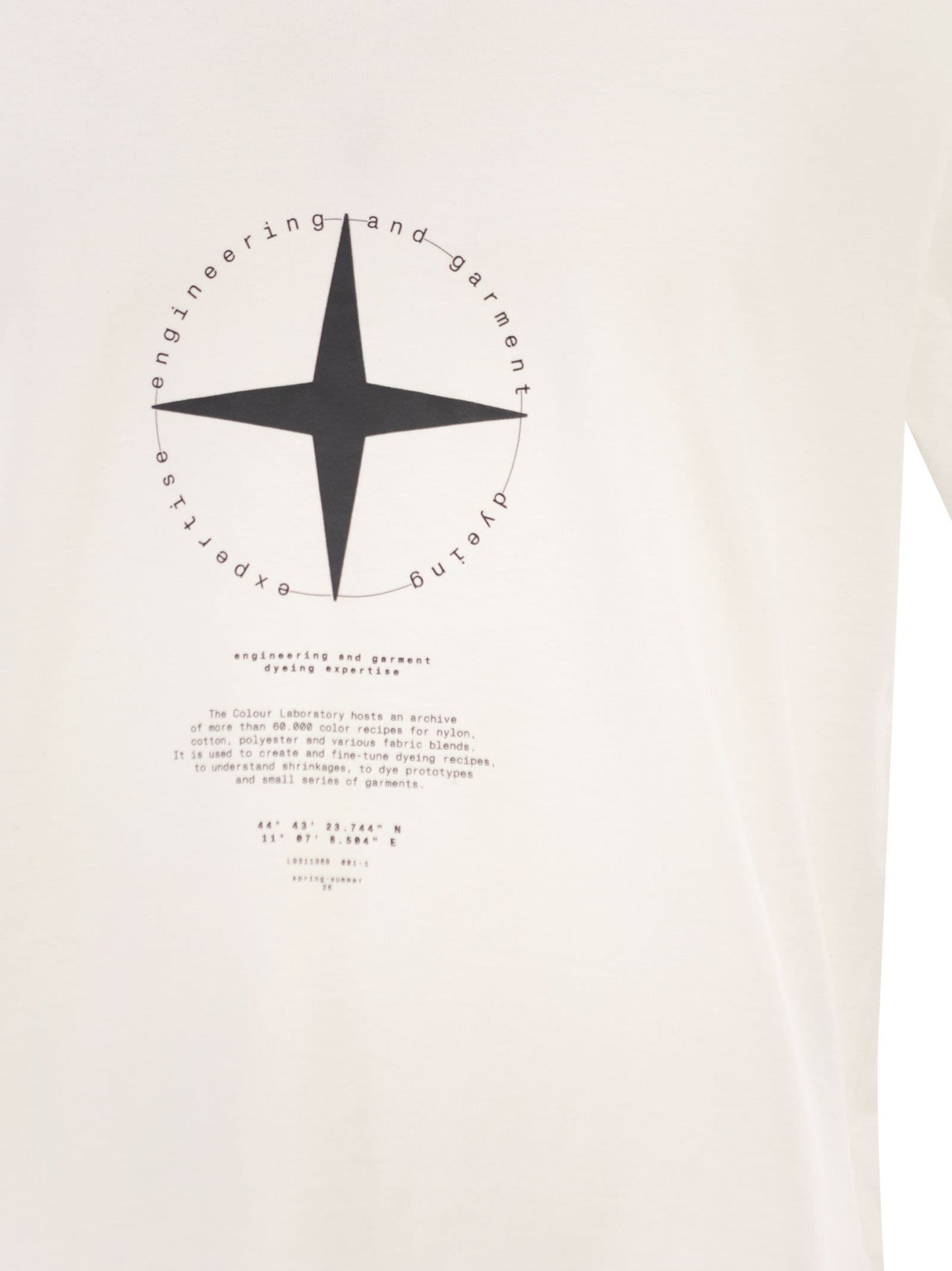 Stone Island Men Regular Fit T-Shirt With “Light Compass” Print STONE ISLAND
