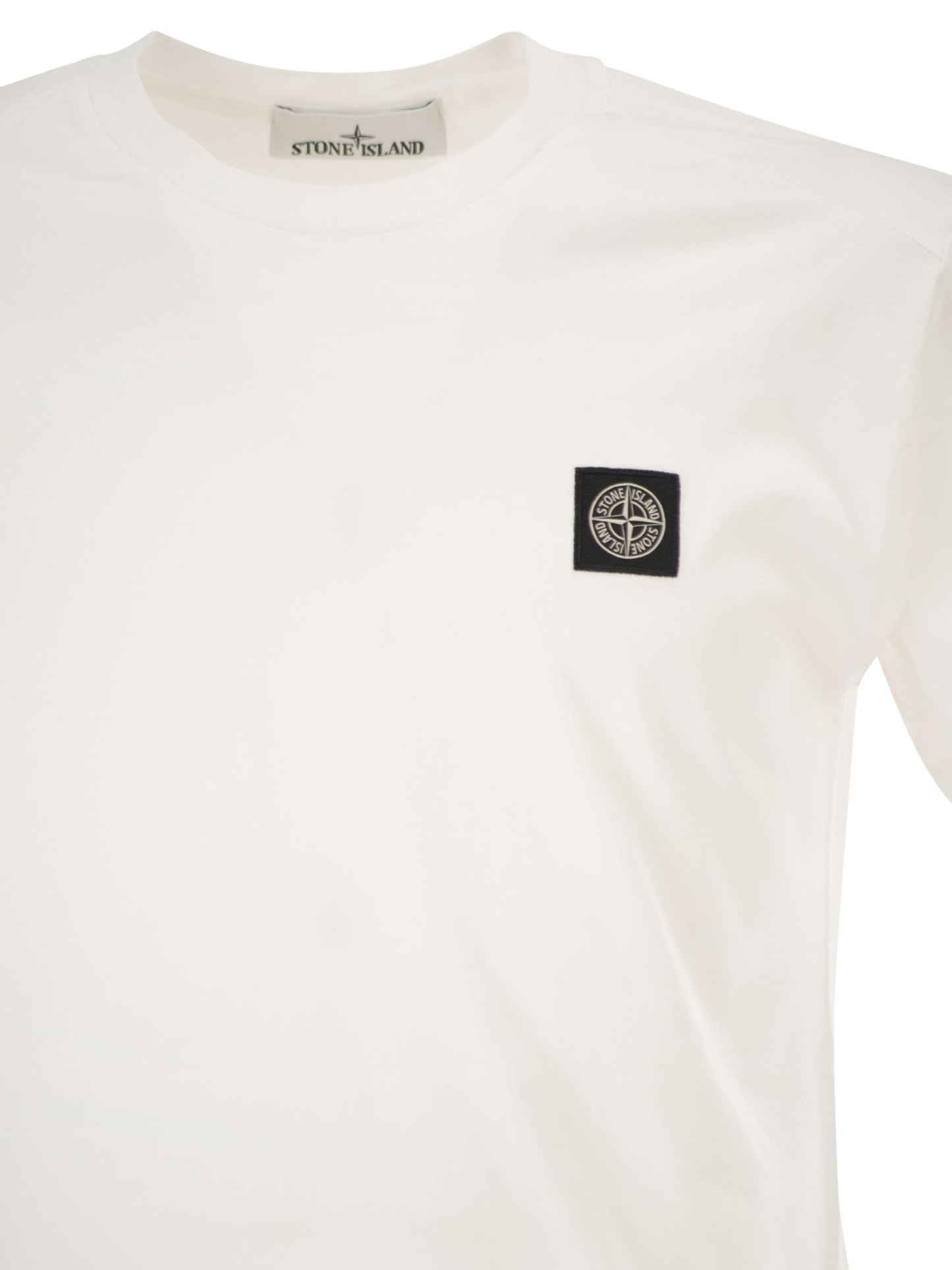Stone Island Men Slim Fit T-Shirt With Compass Patch STONE ISLAND