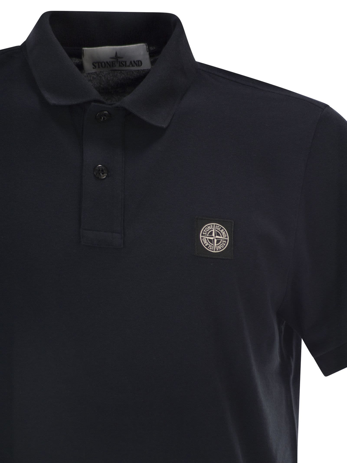 Stone Island Men Regular Fit Short-Sleeved Polo Shirt With Compass Patch STONE ISLAND