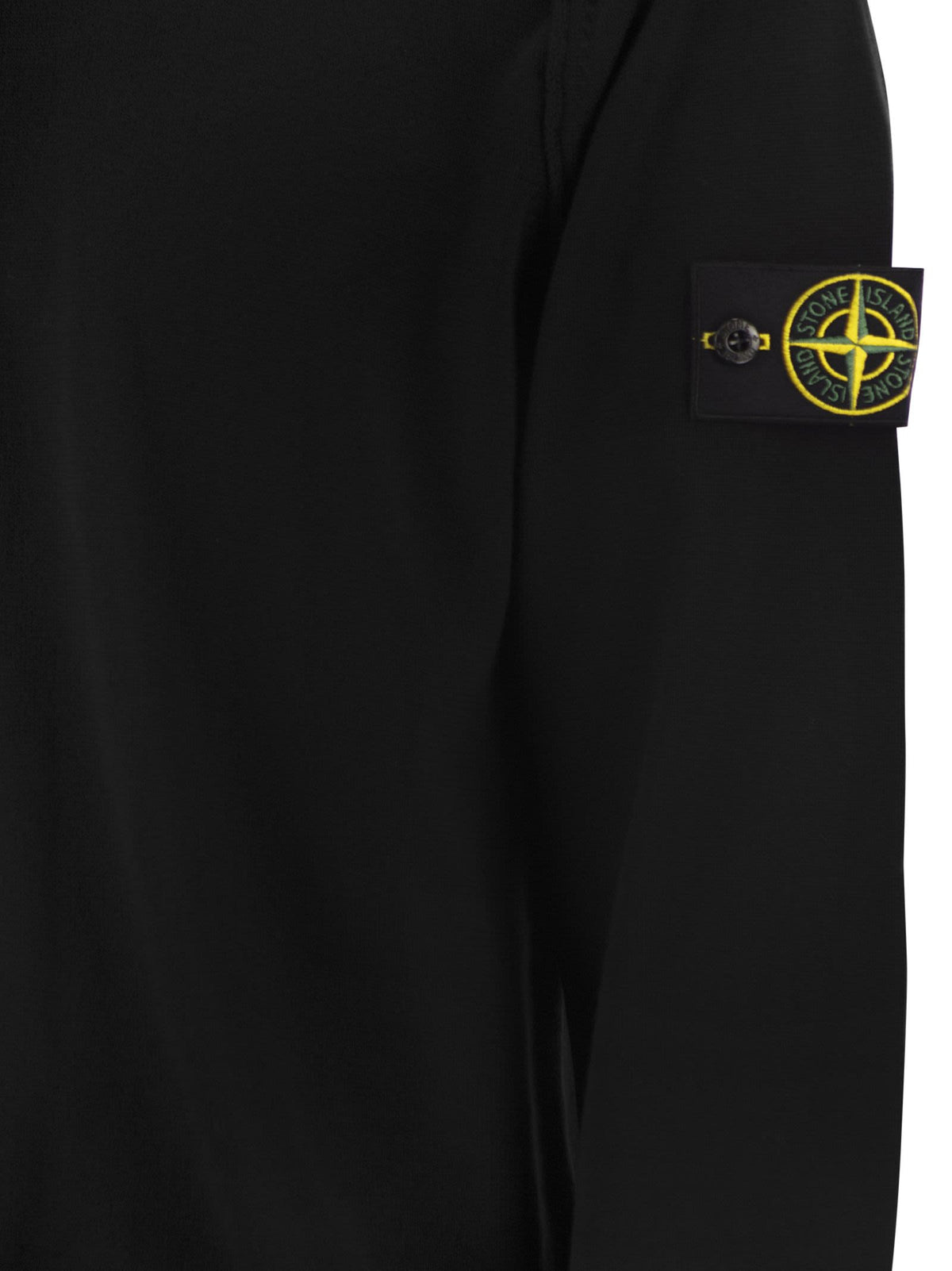 Stone Island Men Crew Neck Jumper With Small Lapel STONE ISLAND