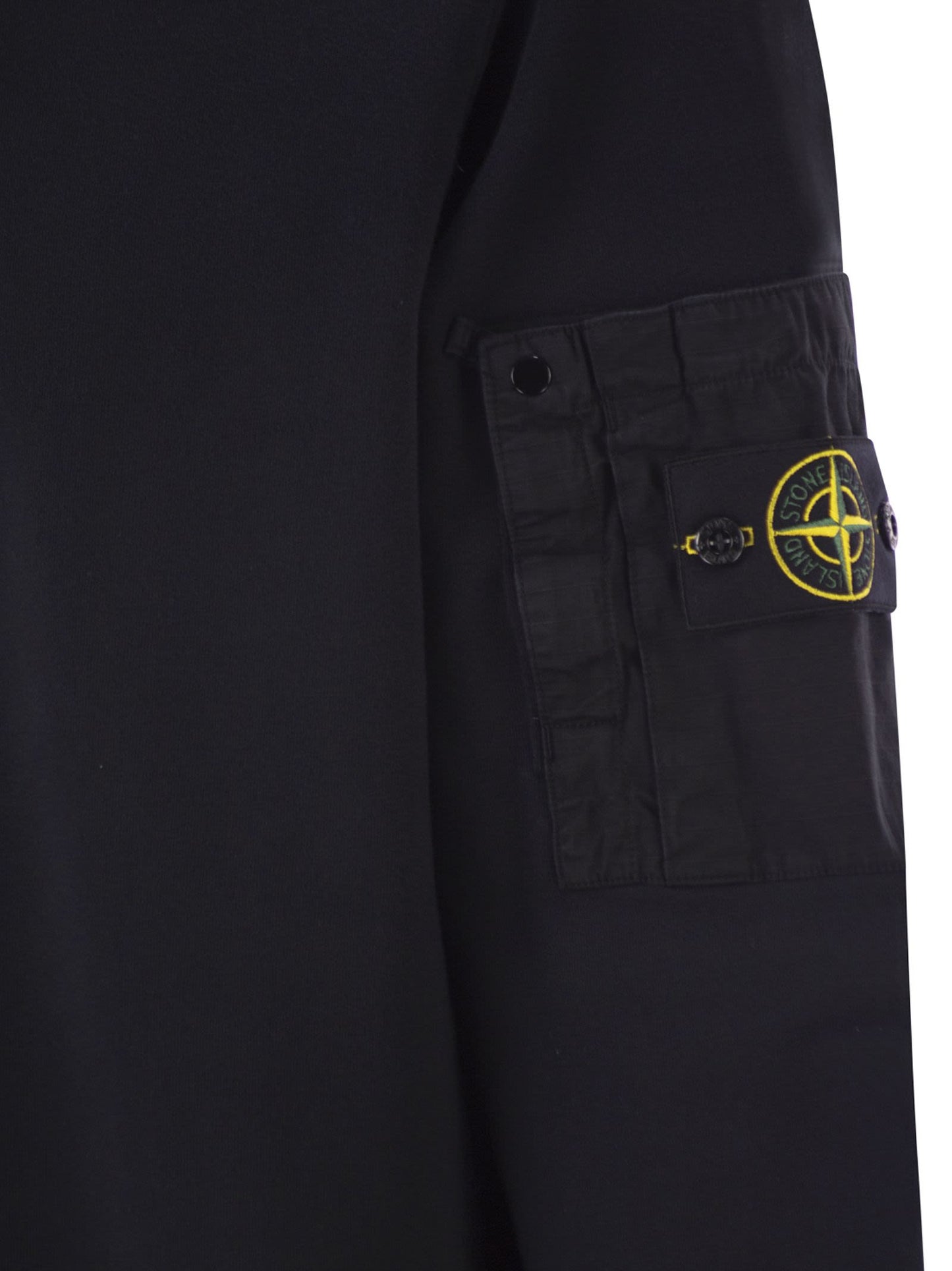 Stone Island Men Regular Fit Crew Neck Sweatshirt With Seasonal Pocket STONE ISLAND