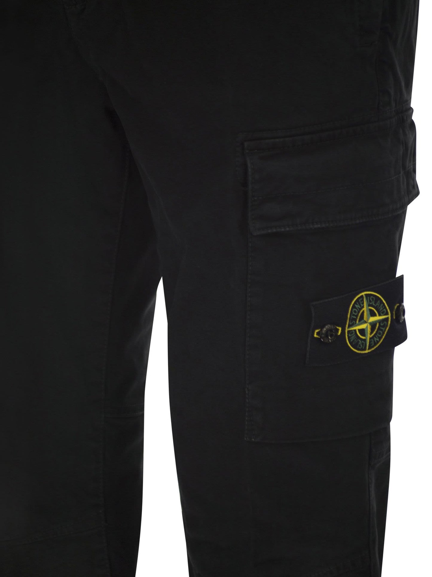 Stone Island Men Cargo Trousers In Cotton Twill STONE ISLAND
