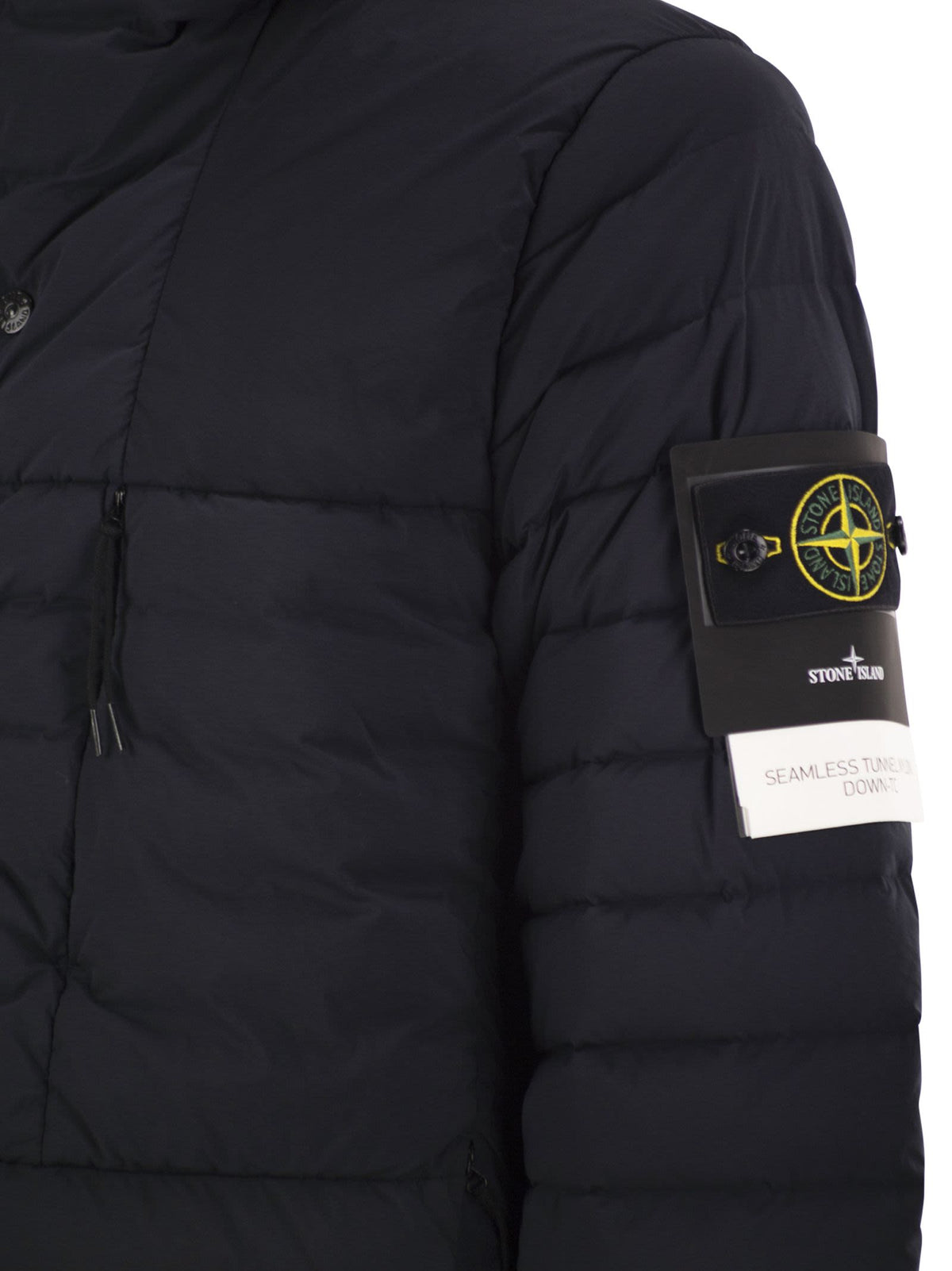 Stone Island Men Seamless Tunnel Down-Tc Stretch Hooded Down Jacket STONE ISLAND