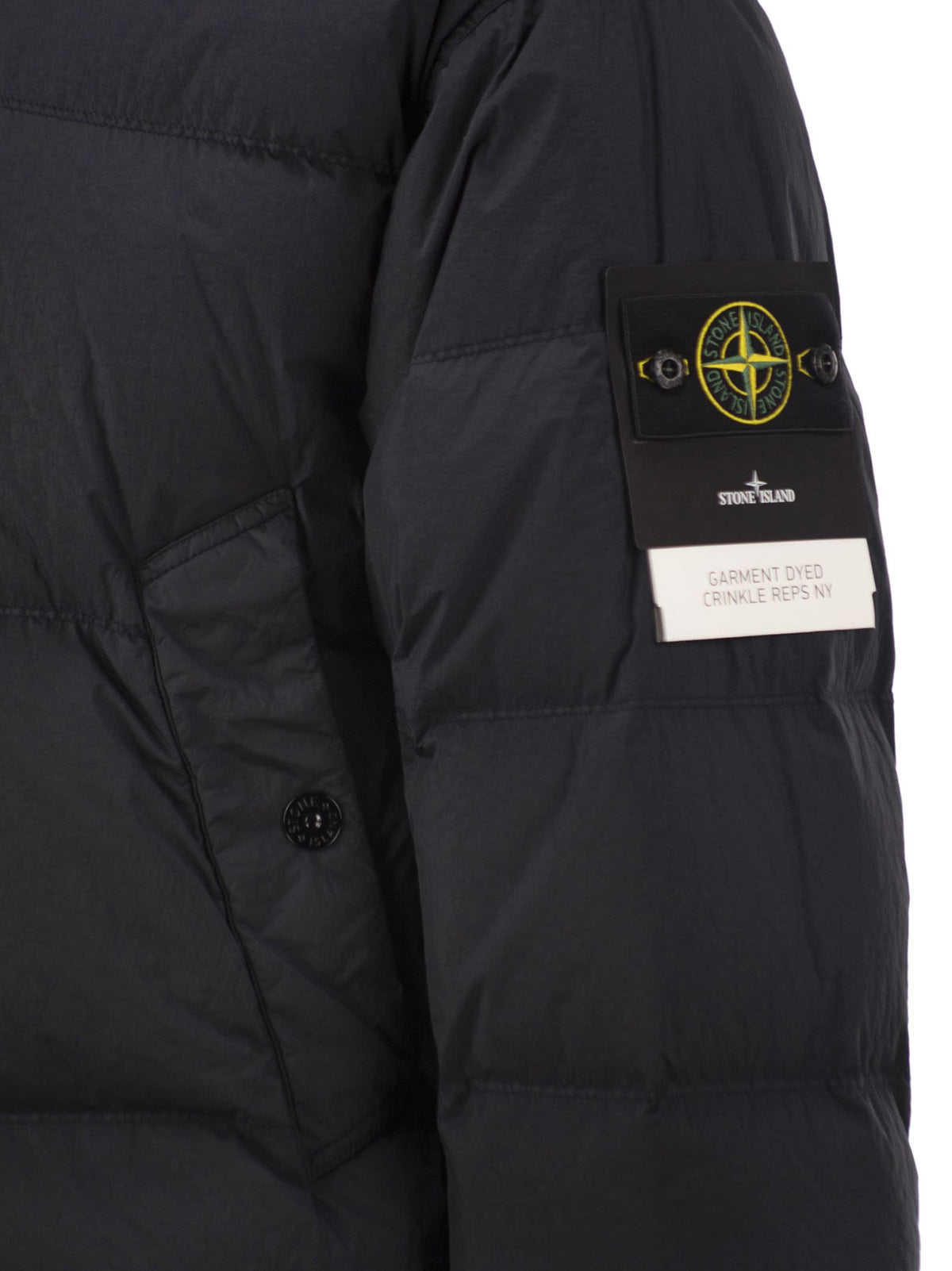 Stone Island Men Garment Dyed Crinkle Reps Ny Down Jacket With Duck Down Padding STONE ISLAND