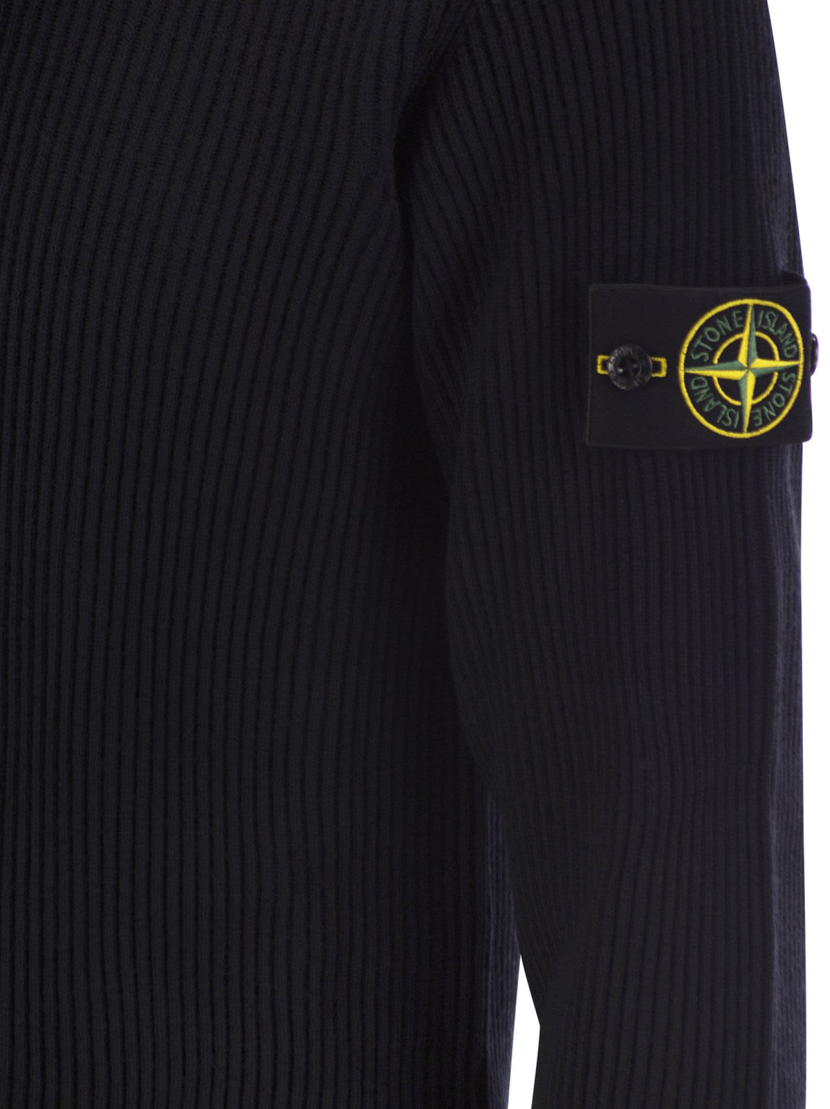 Stone Island Men Crew-Neck Jumper With Ribbed Edges STONE ISLAND
