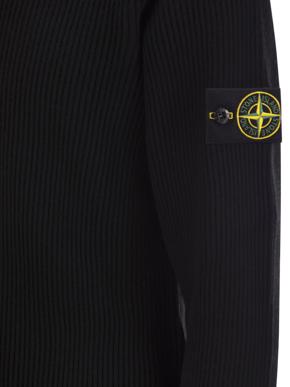 Stone Island Men Crew-Neck Jumper With Ribbed Edges STONE ISLAND