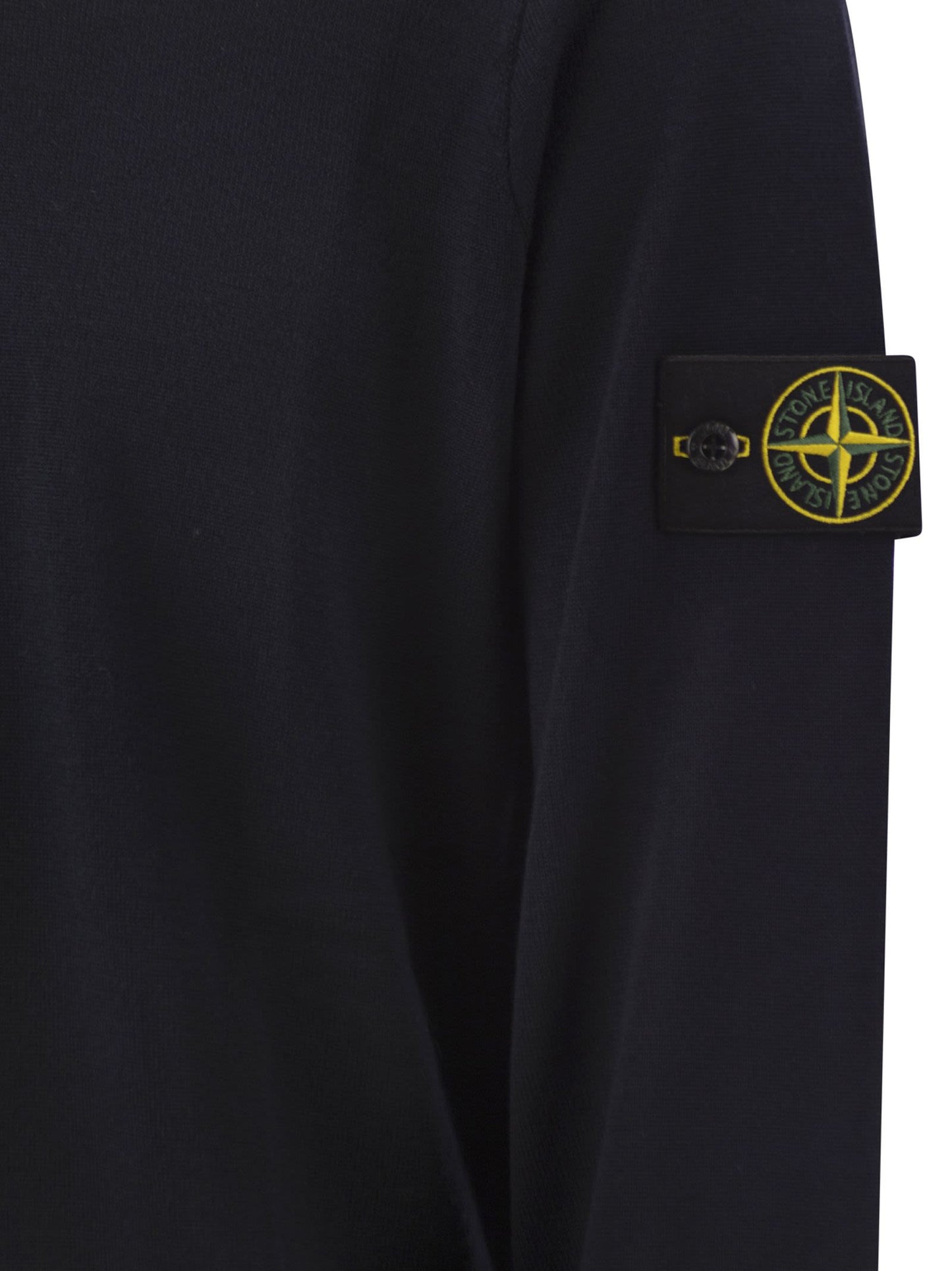 Stone Island Men Round-Neck Jumper With Embossed Stitching STONE ISLAND